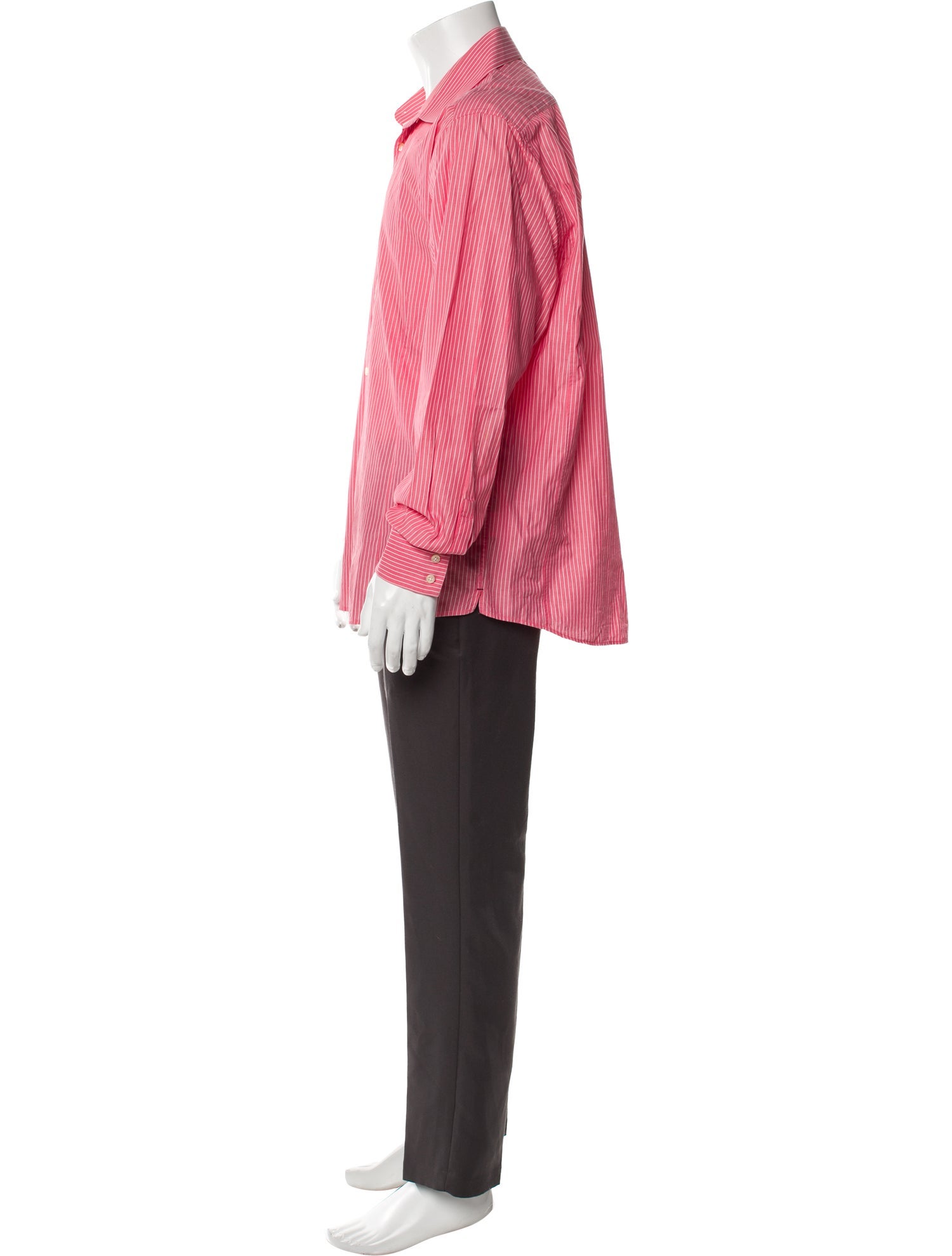 Reiss Striped Long Sleeve Dress Shirt