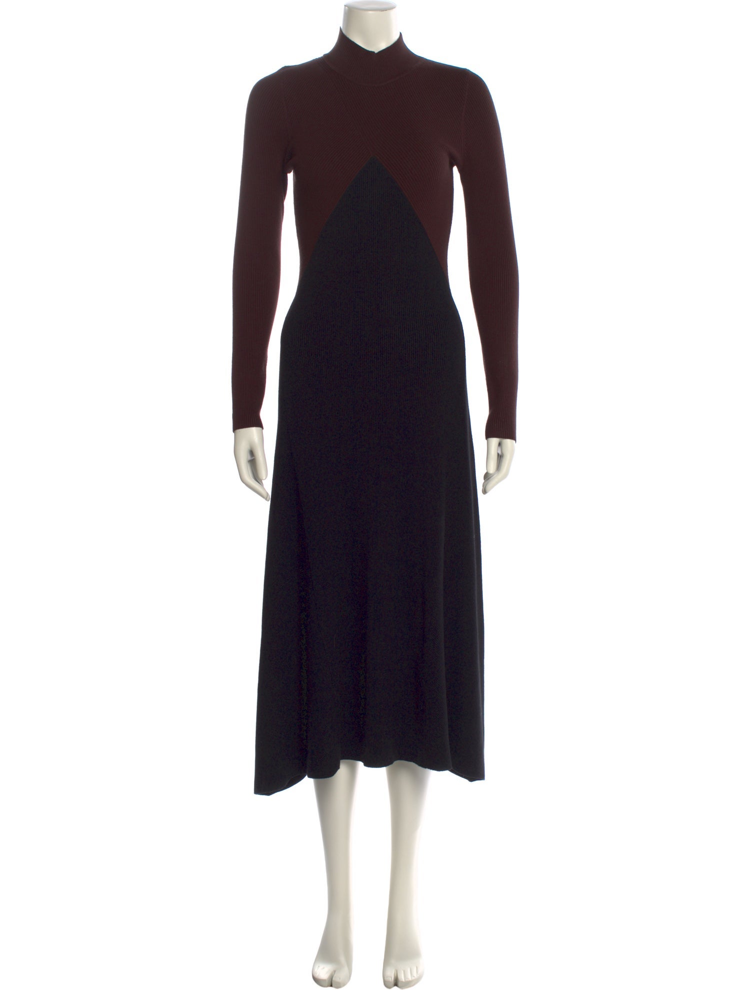Reiss Mock Neck Long Dress