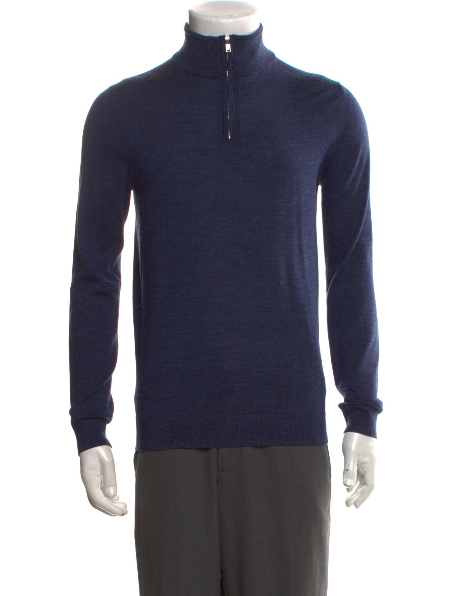 Reiss Merino Wool Mock Neck Pullover