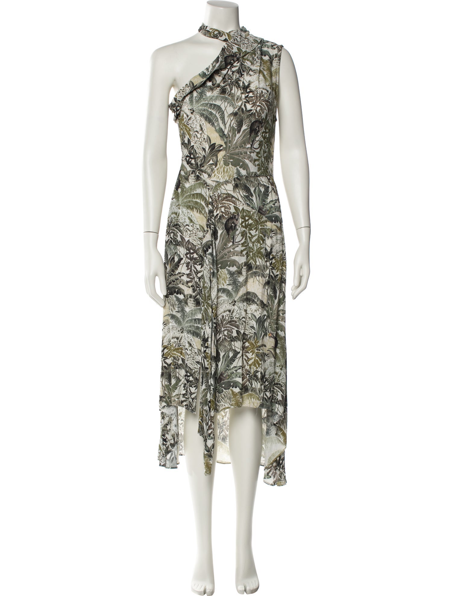 Reiss Floral Print Long Dress