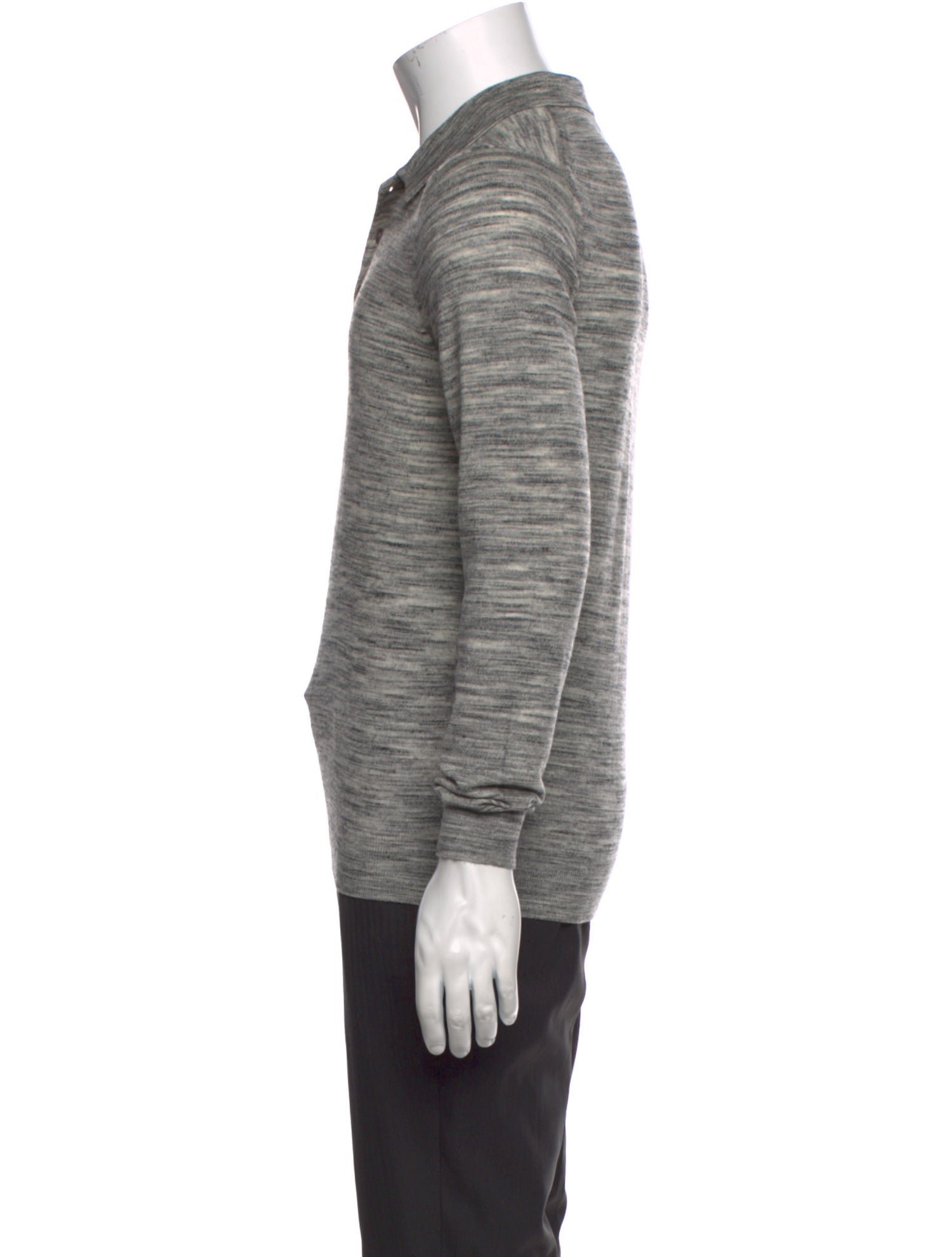Reiss Wool Collar Polo Sweater