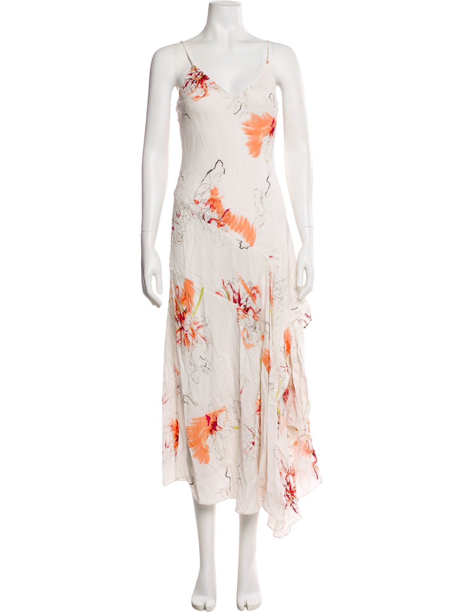 Reiss Floral Print Long Dress w/ Tags