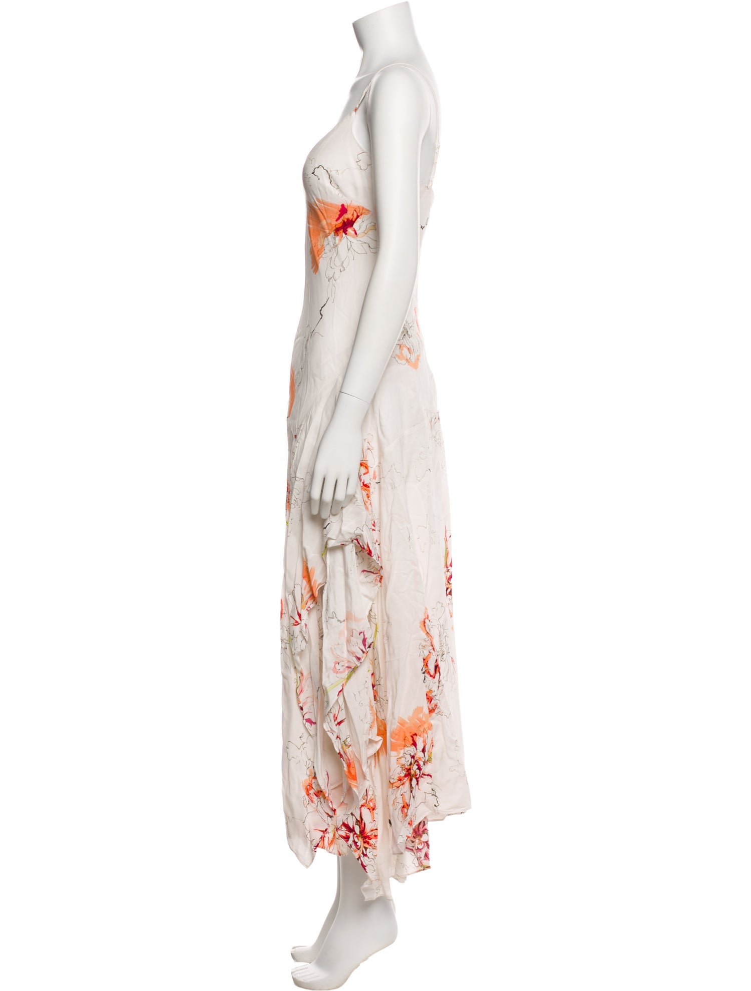 Reiss Floral Print Long Dress w/ Tags
