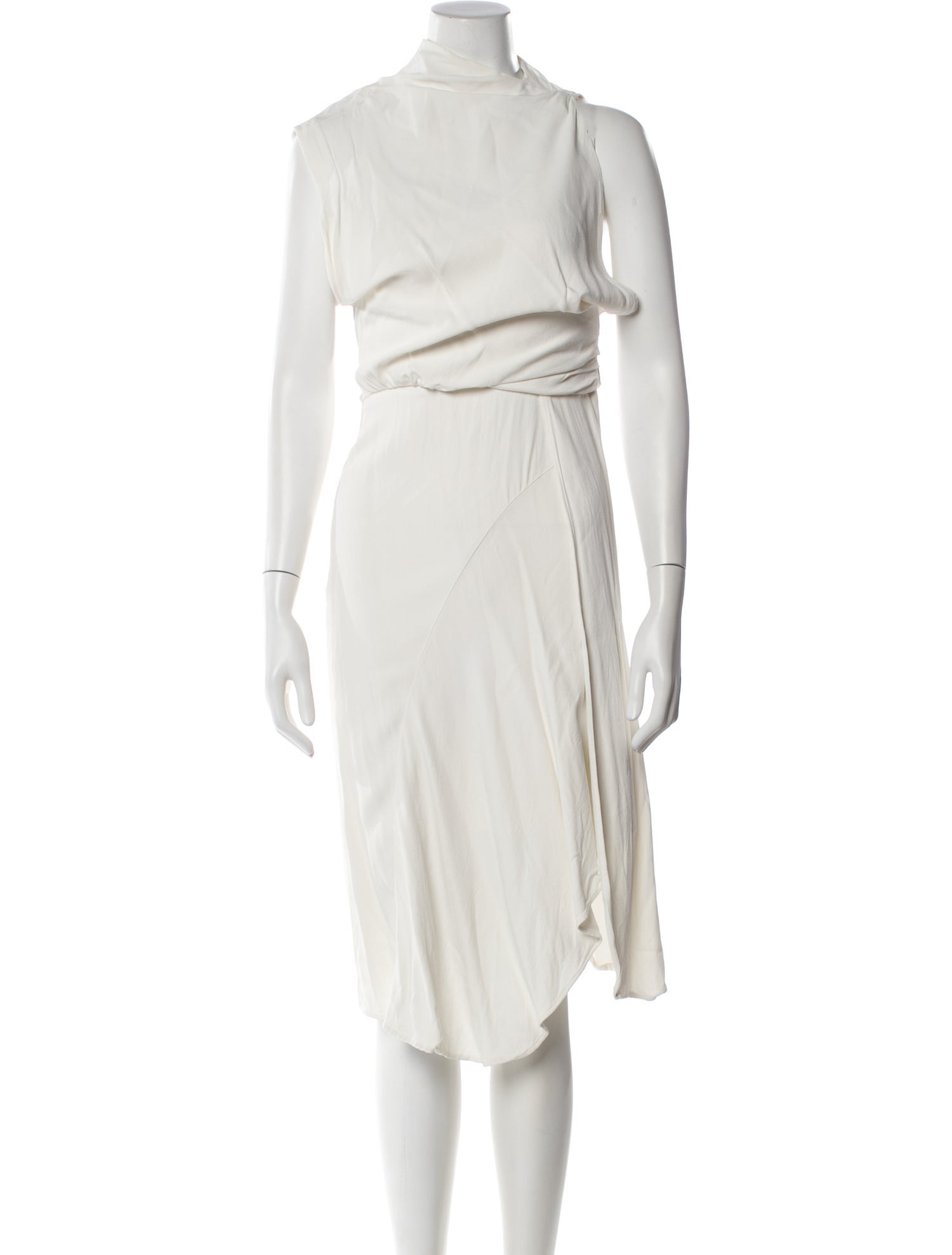 Reiss Mock Neck Knee-Length Dress