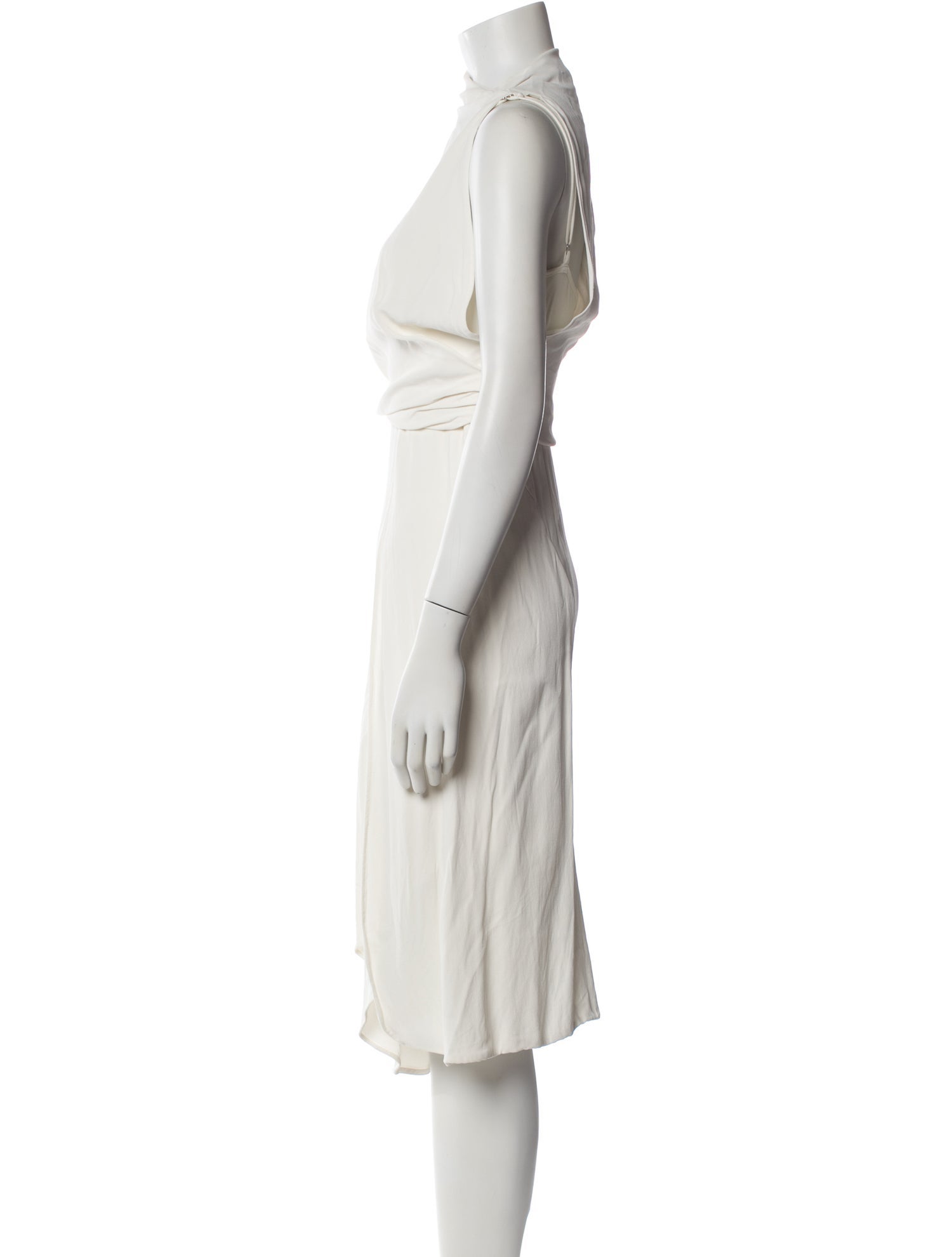 Reiss Mock Neck Knee-Length Dress