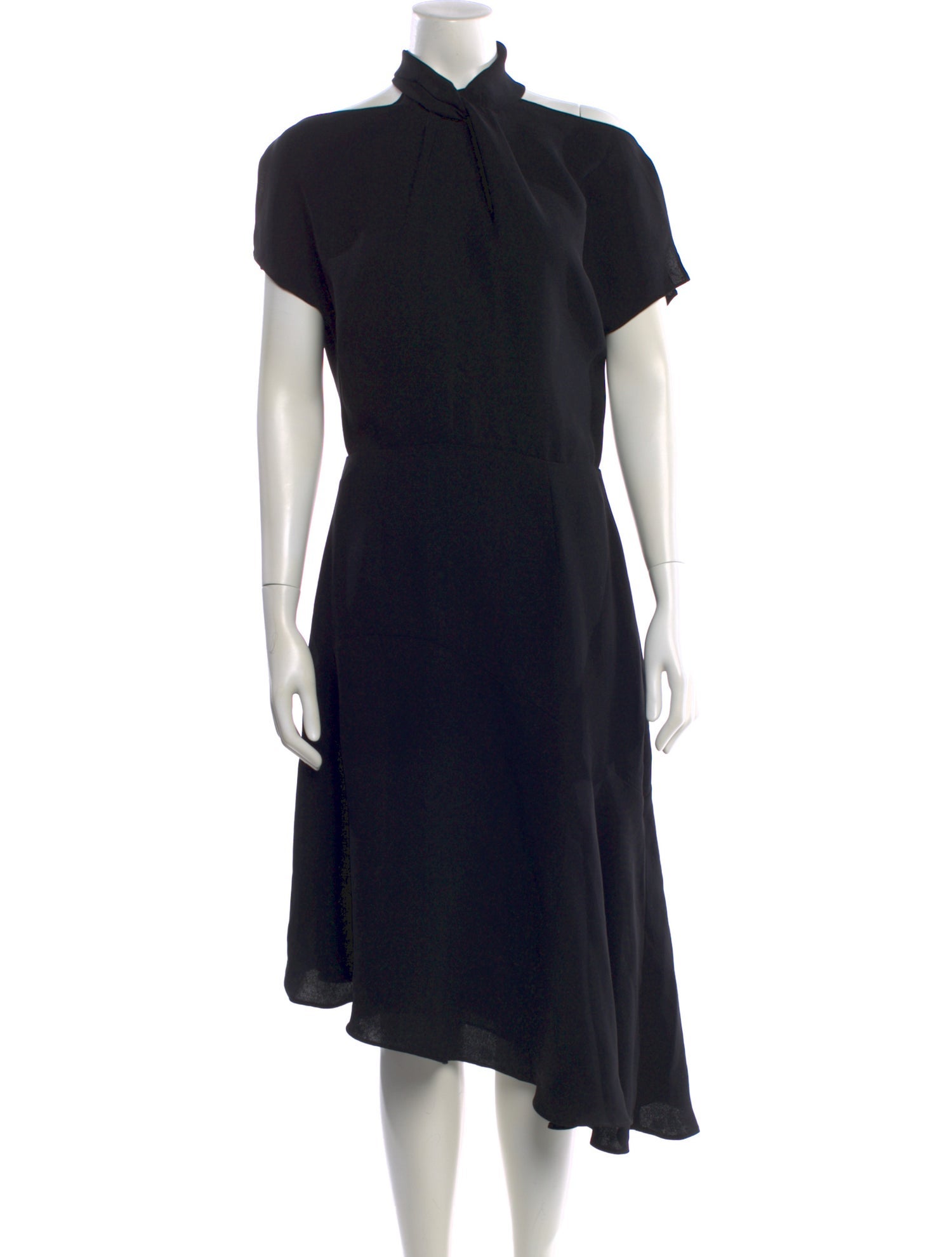 Reiss Mock Neck Midi Length Dress