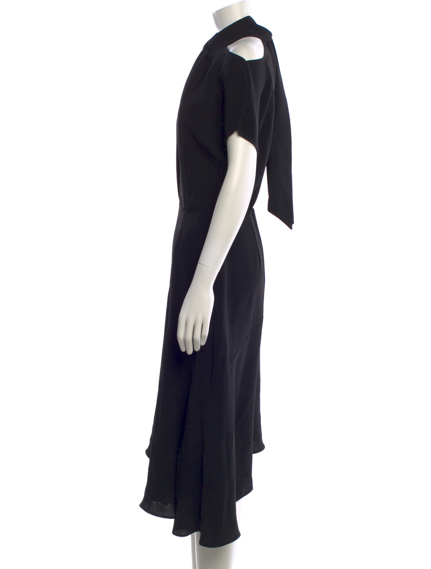 Reiss Mock Neck Midi Length Dress