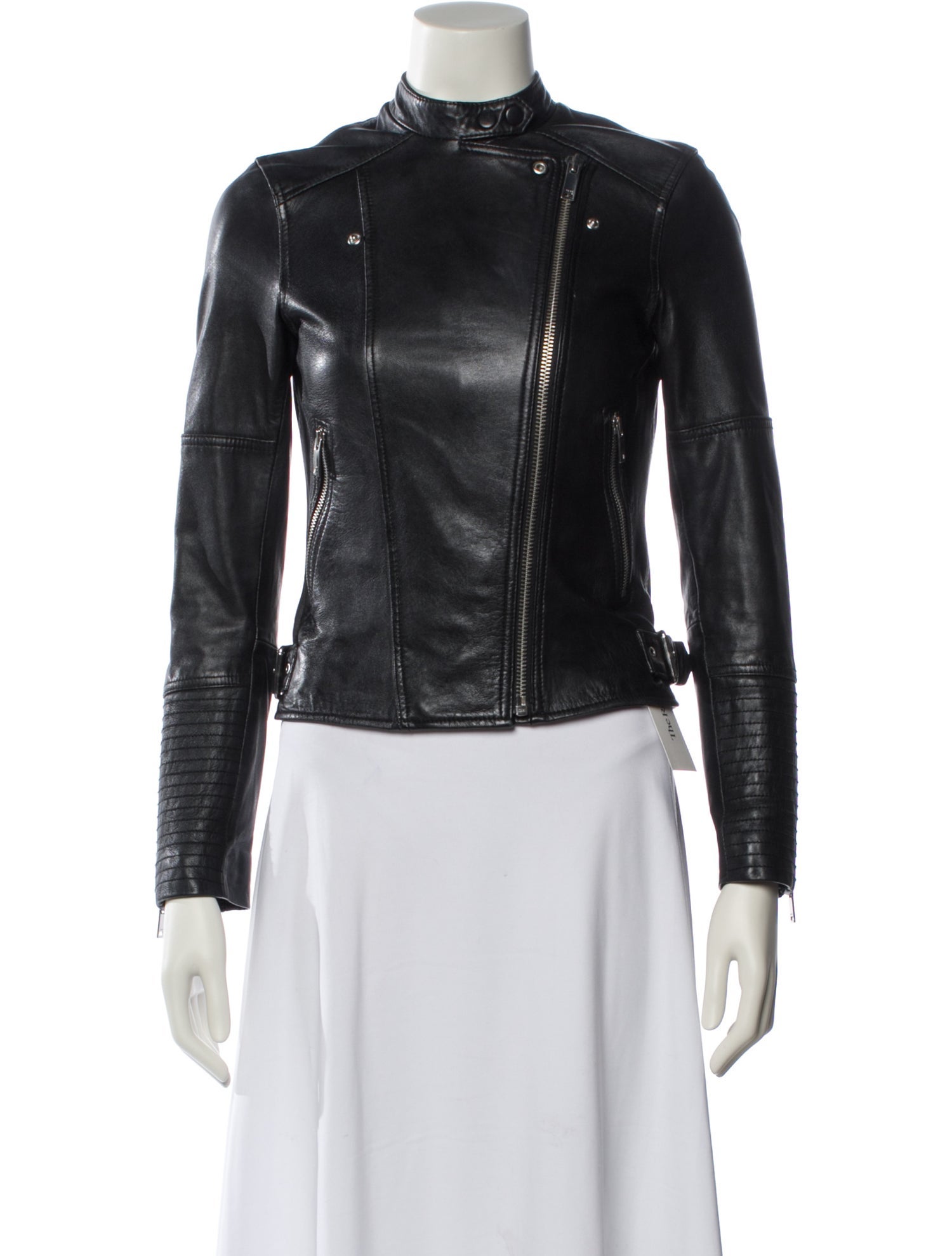 Reiss Leather Biker Jacket