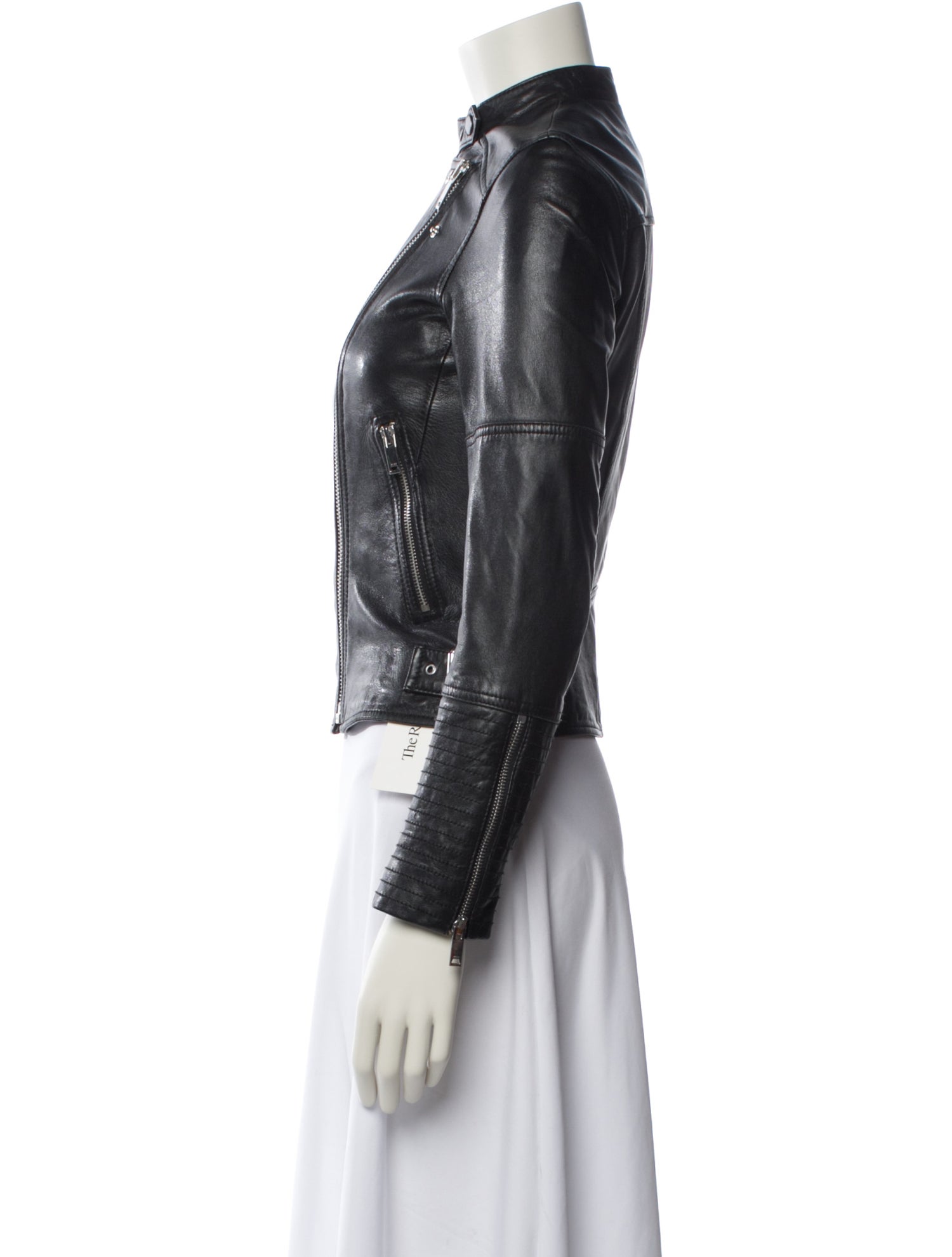 Reiss Leather Biker Jacket