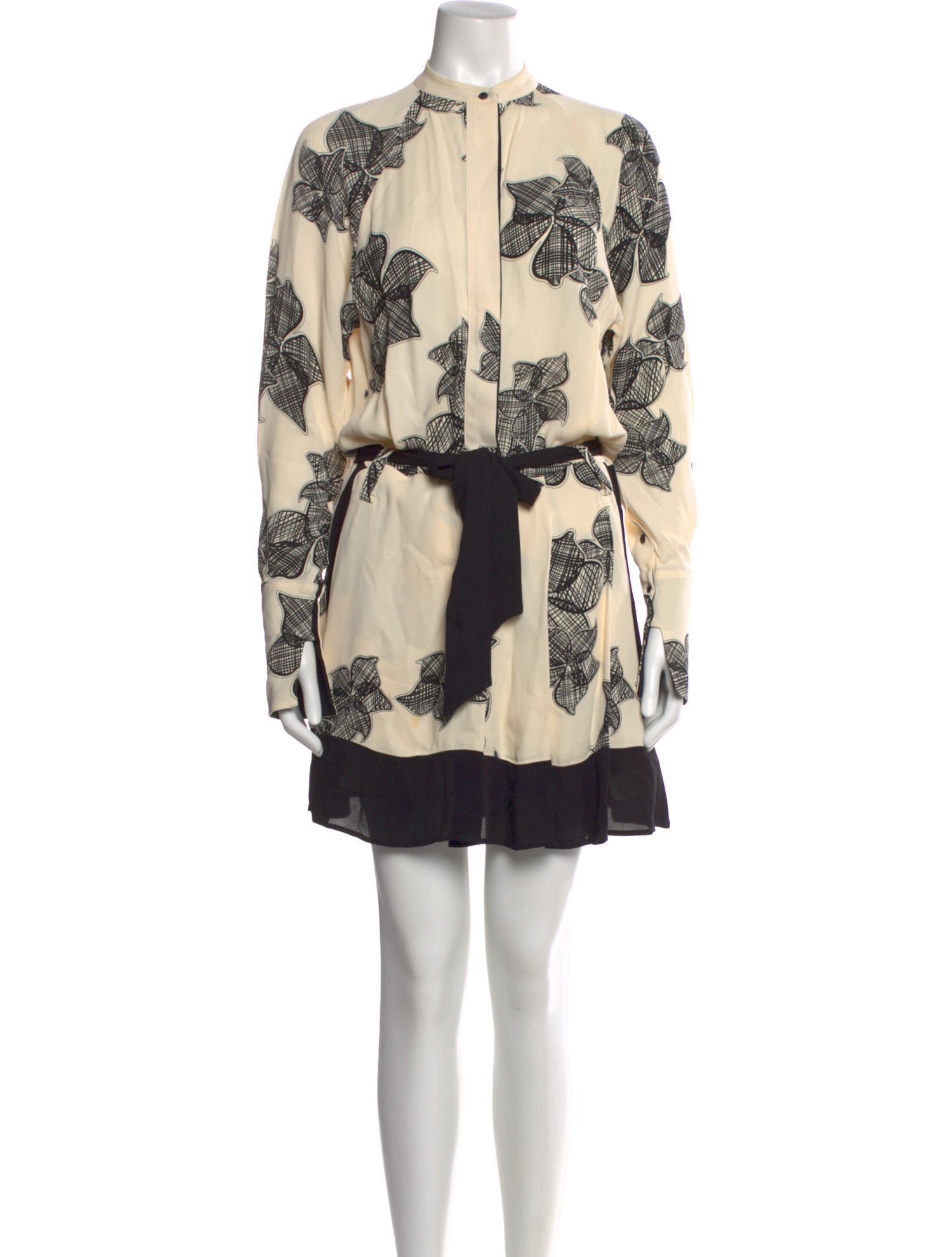 Reiss Floral Print Mini Dress