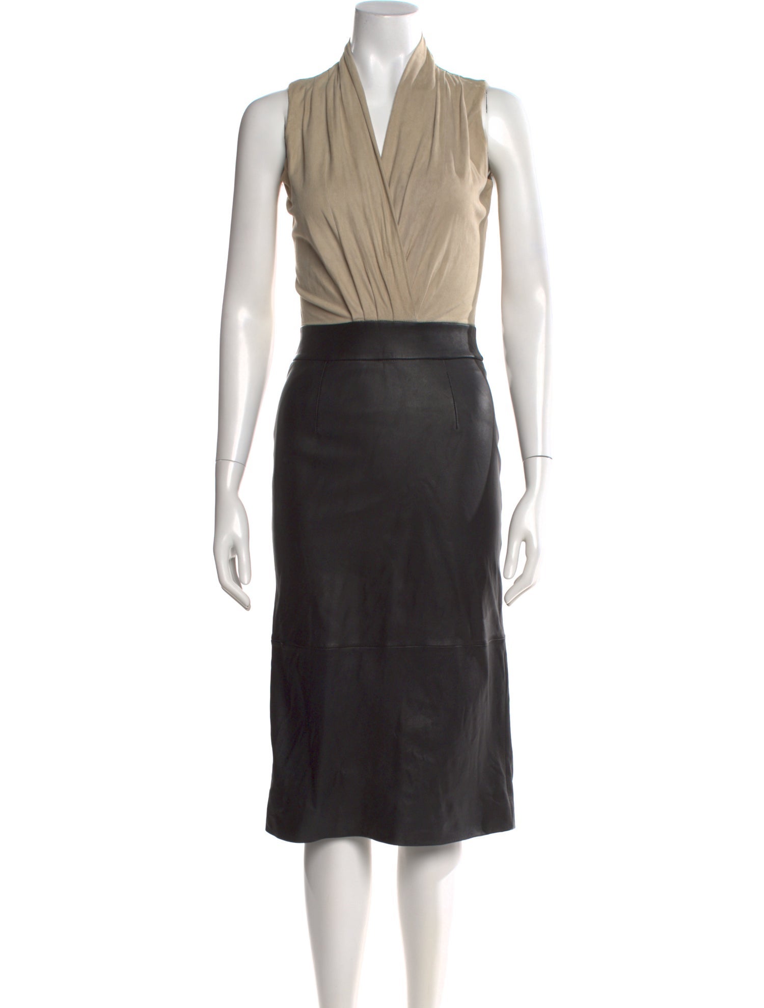 Reiss Suede Midi Length Dress