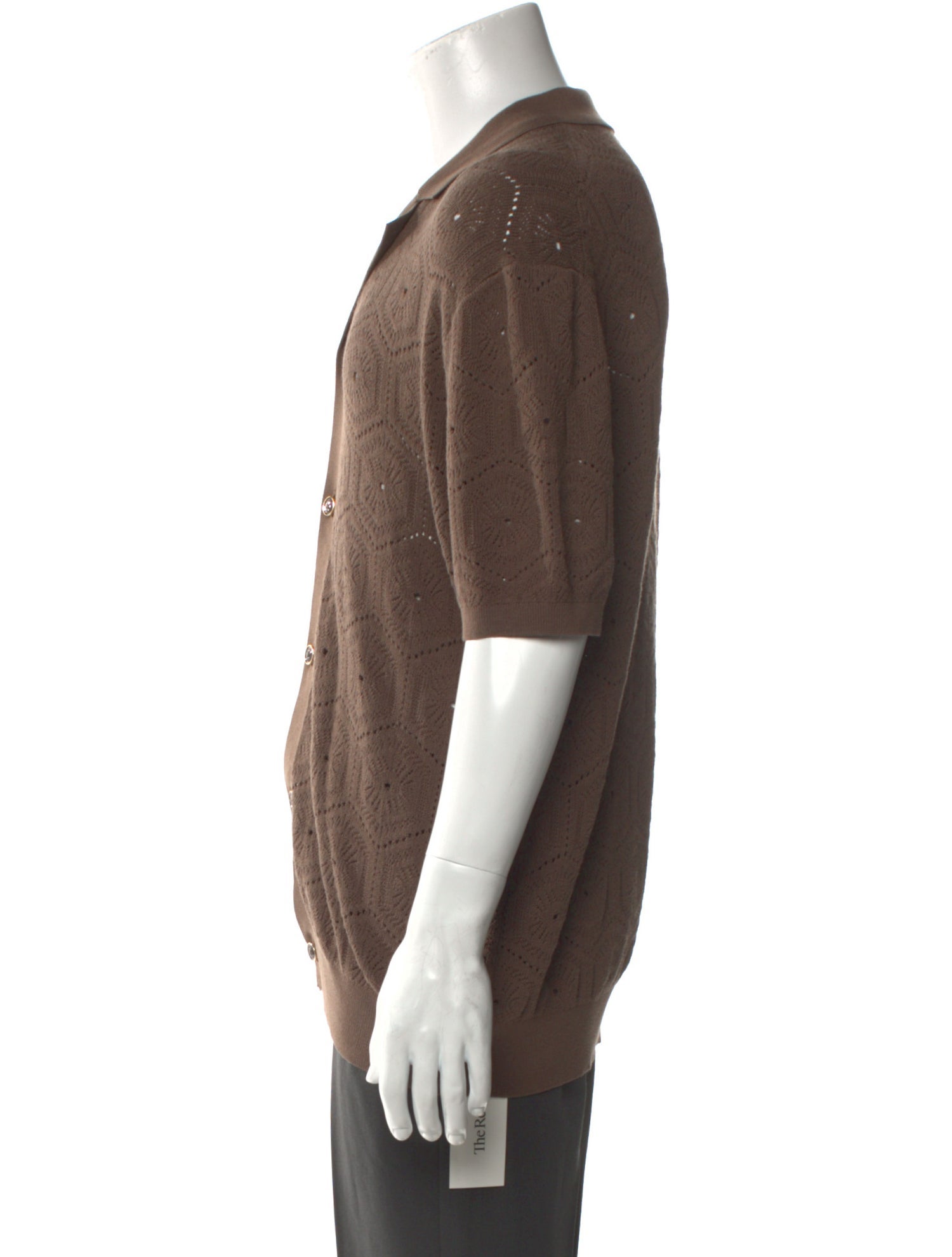 Reiss Collar Short Sleeve Cardigan