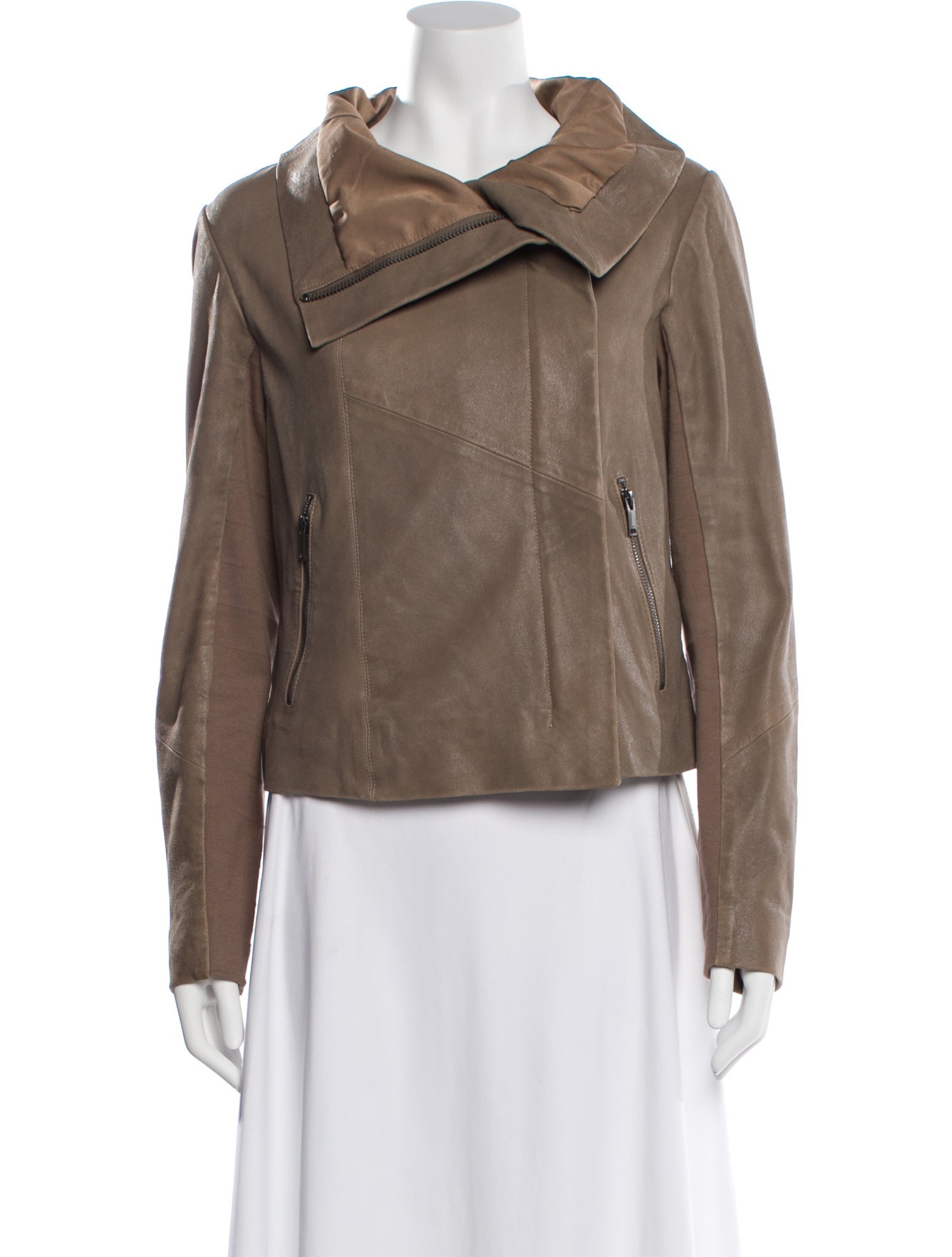 Reiss Leather Biker Jacket