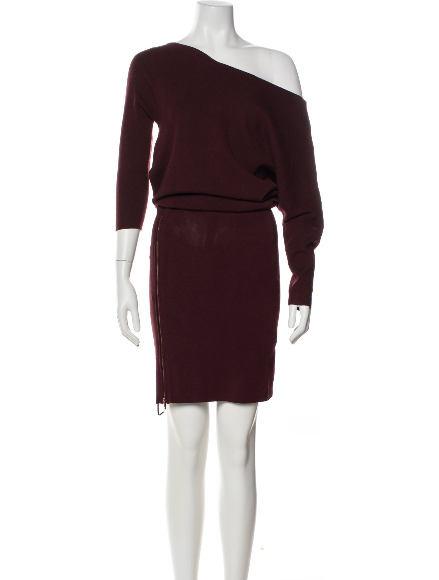 Reiss One-Shoulder Midi Length Dress