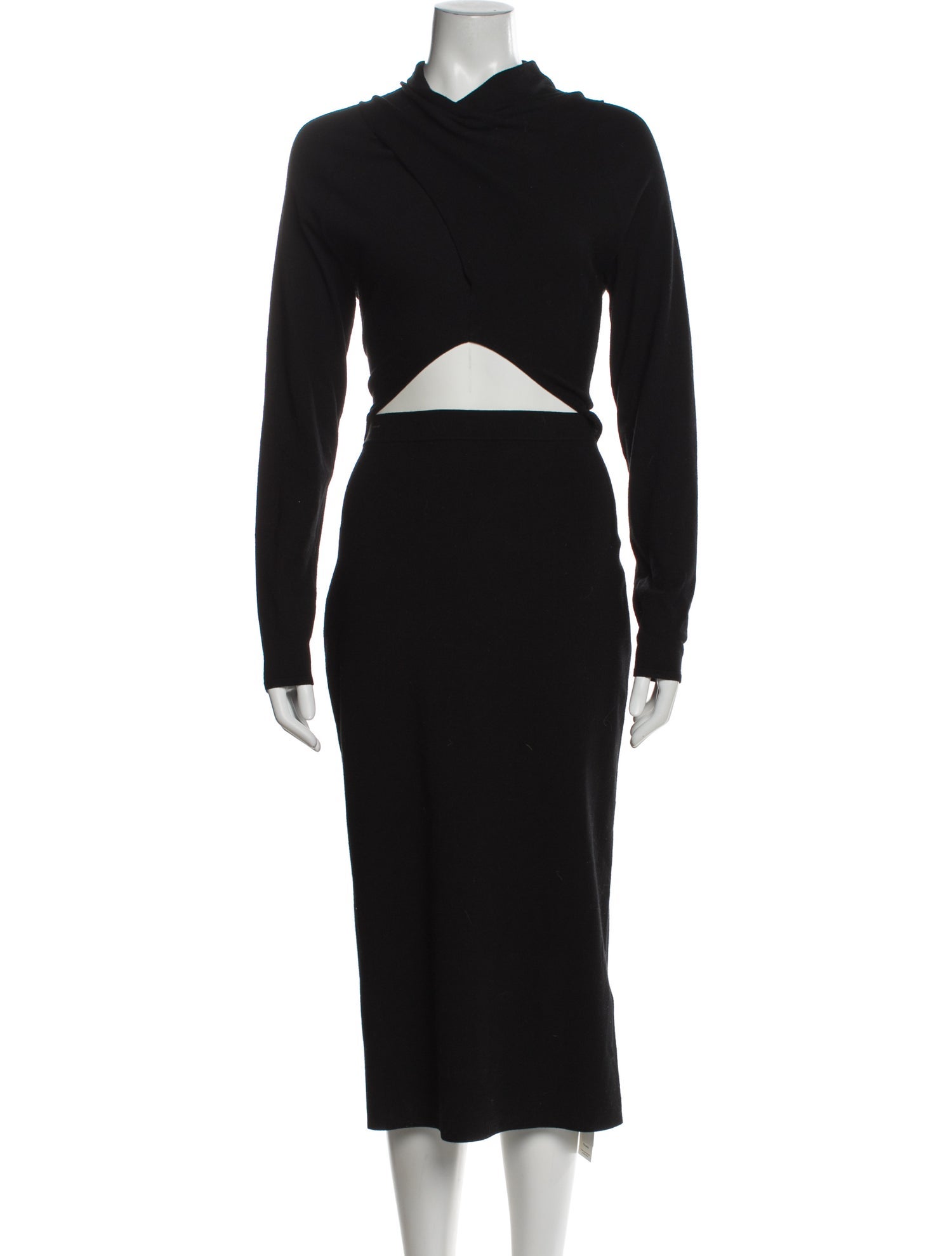 Reiss Mock Neck Long Dress
