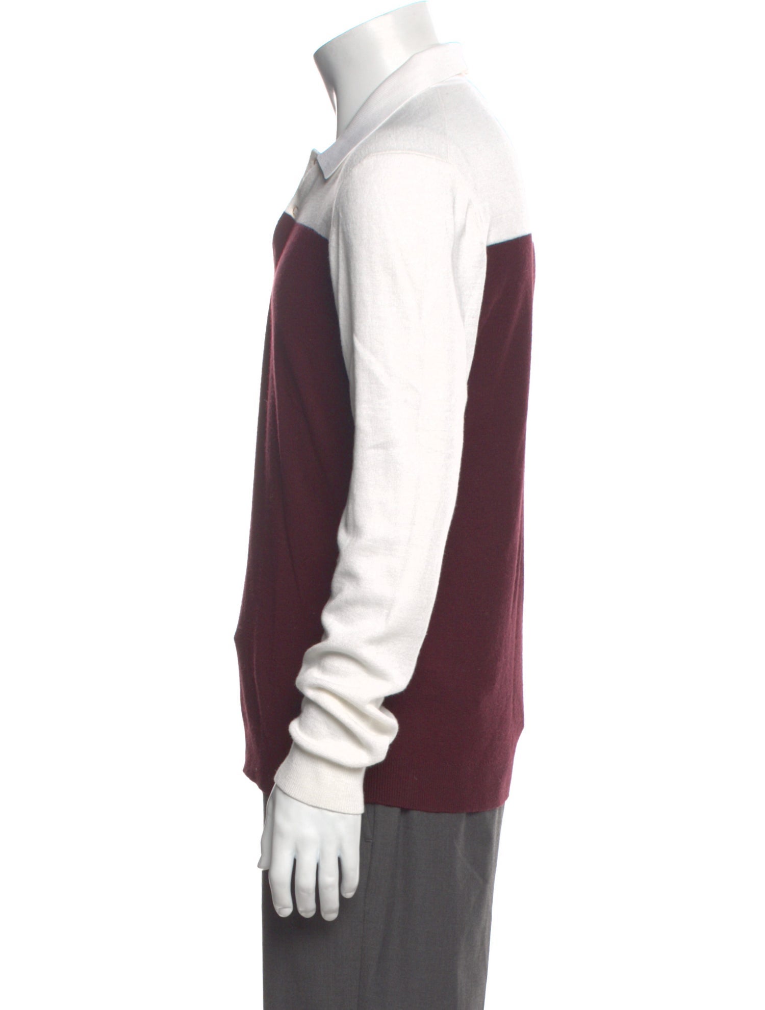 Reiss Collar Long Sleeve Sweater Vest