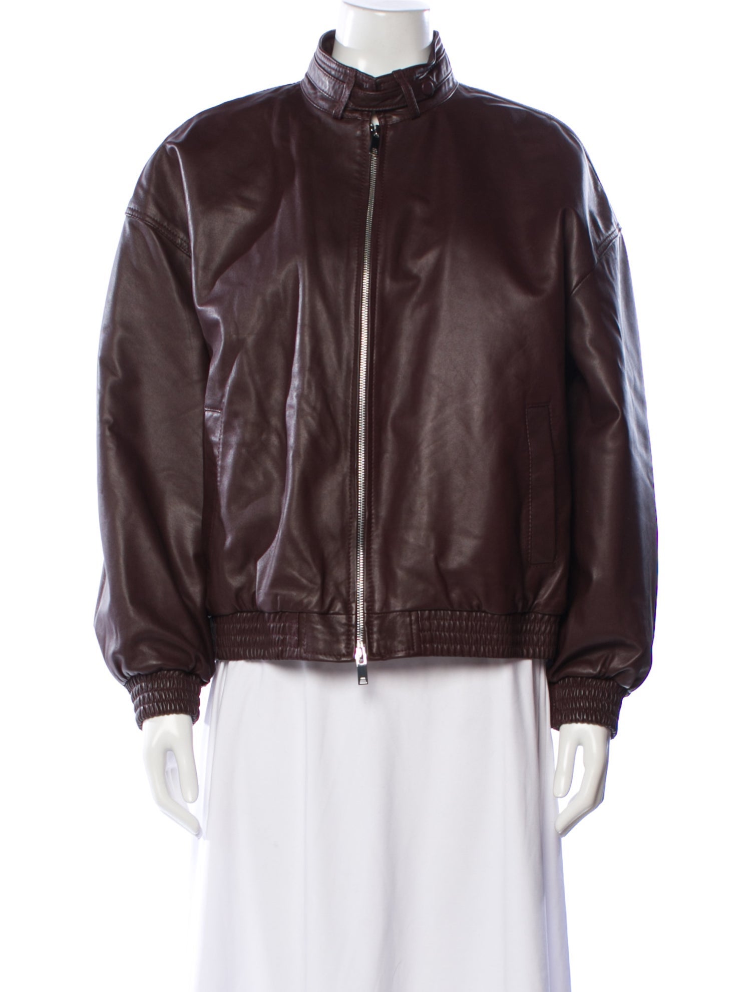 Reiss Leather Bomber Jacket