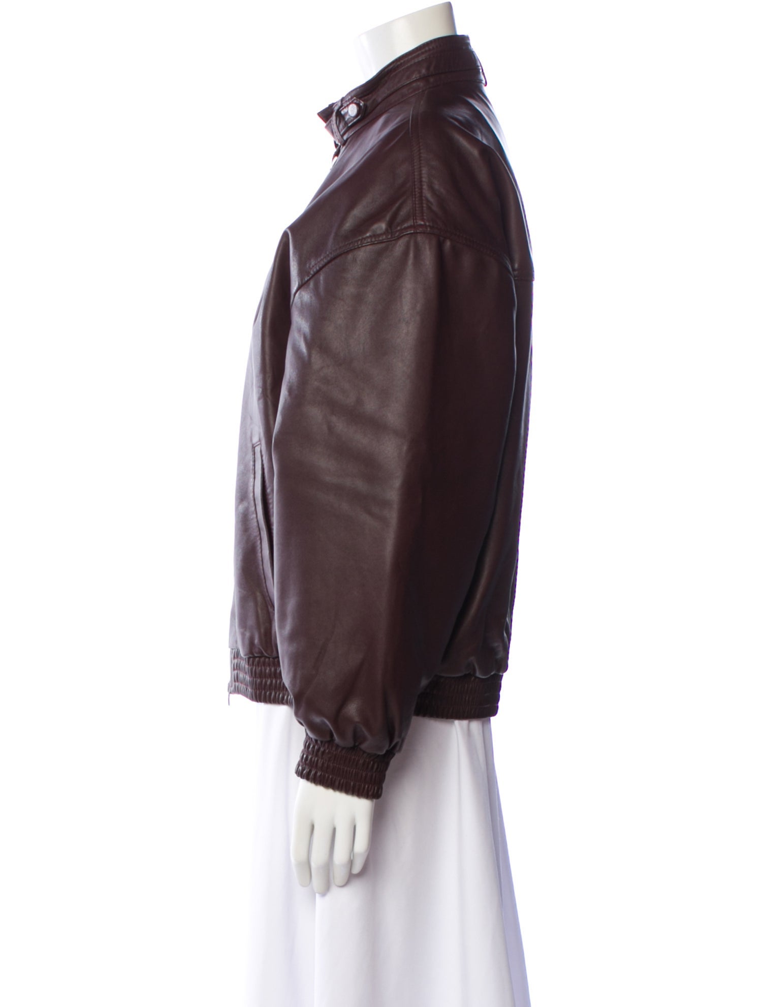 Reiss Leather Bomber Jacket