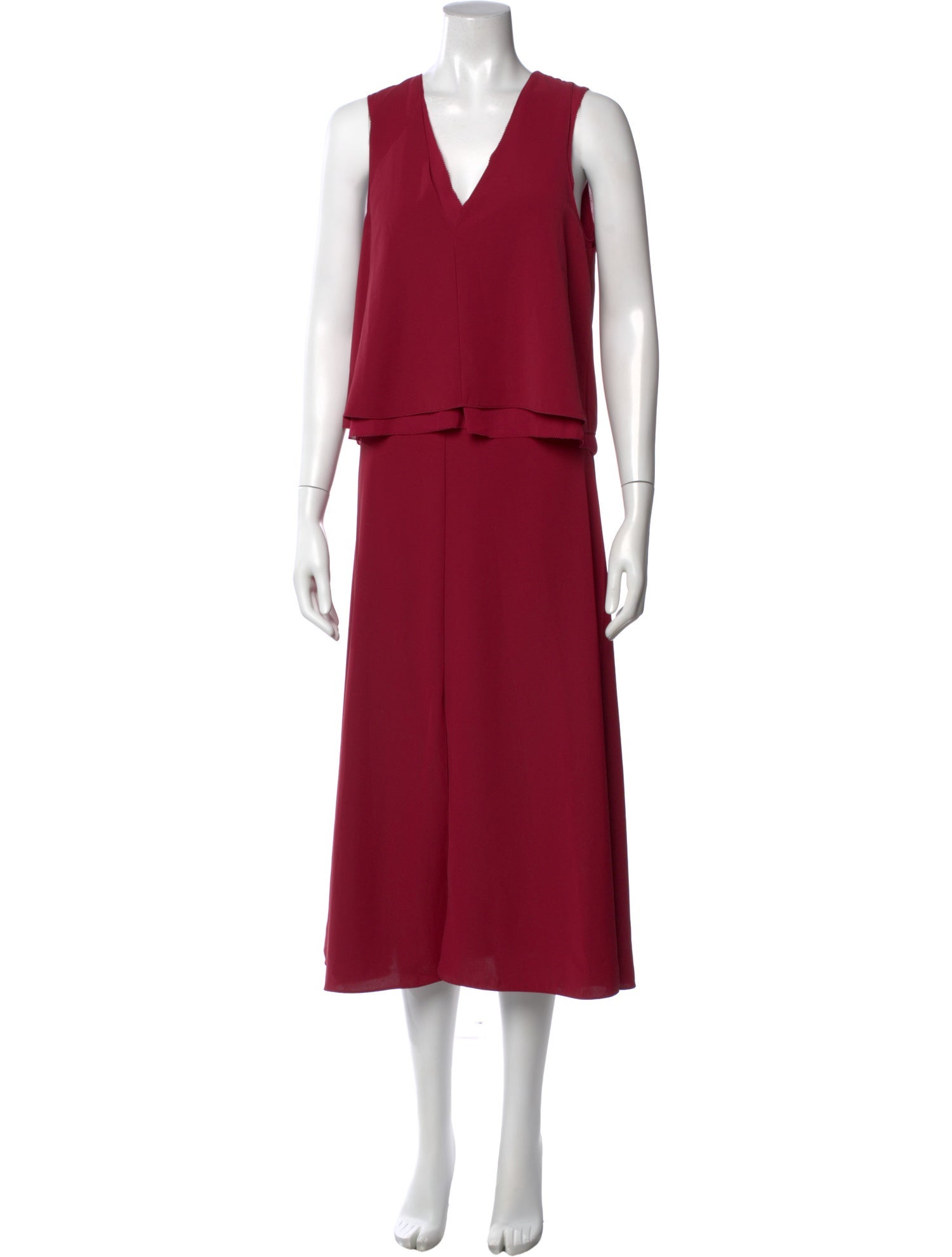 Reiss V-Neck Long Dress