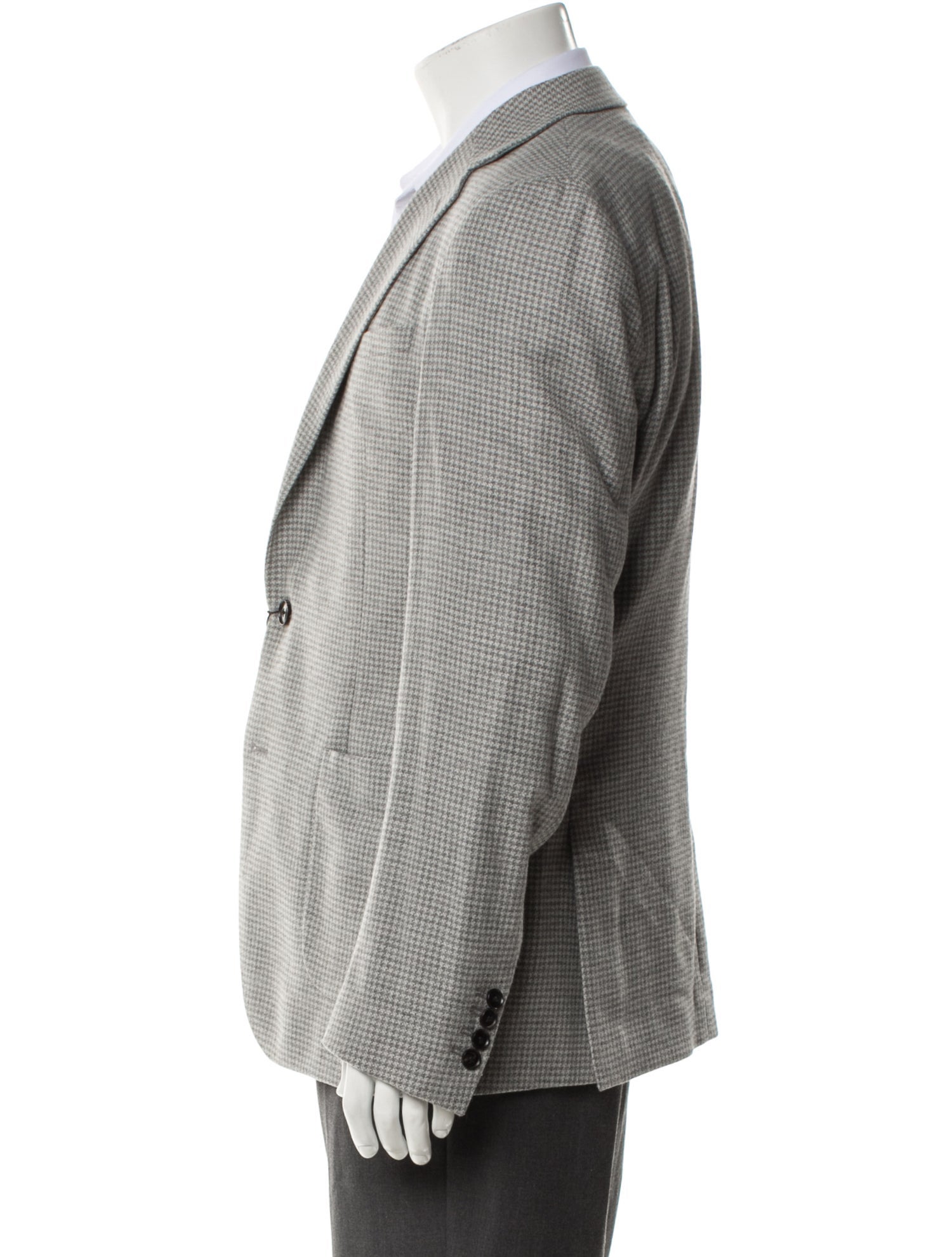 Reiss Wool Houndstooth Print Blazer