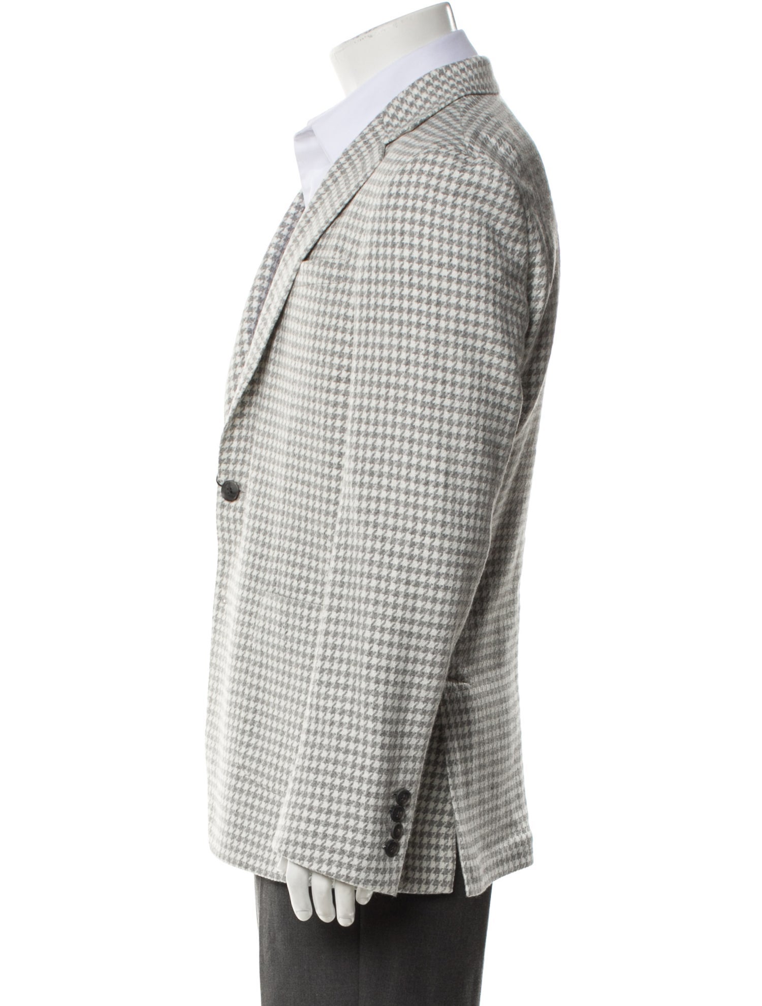 Reiss Plaid Print Peacoat