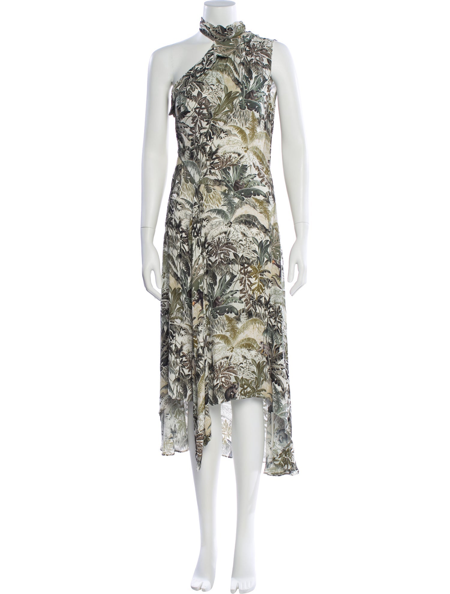 Reiss Printed Long Dress