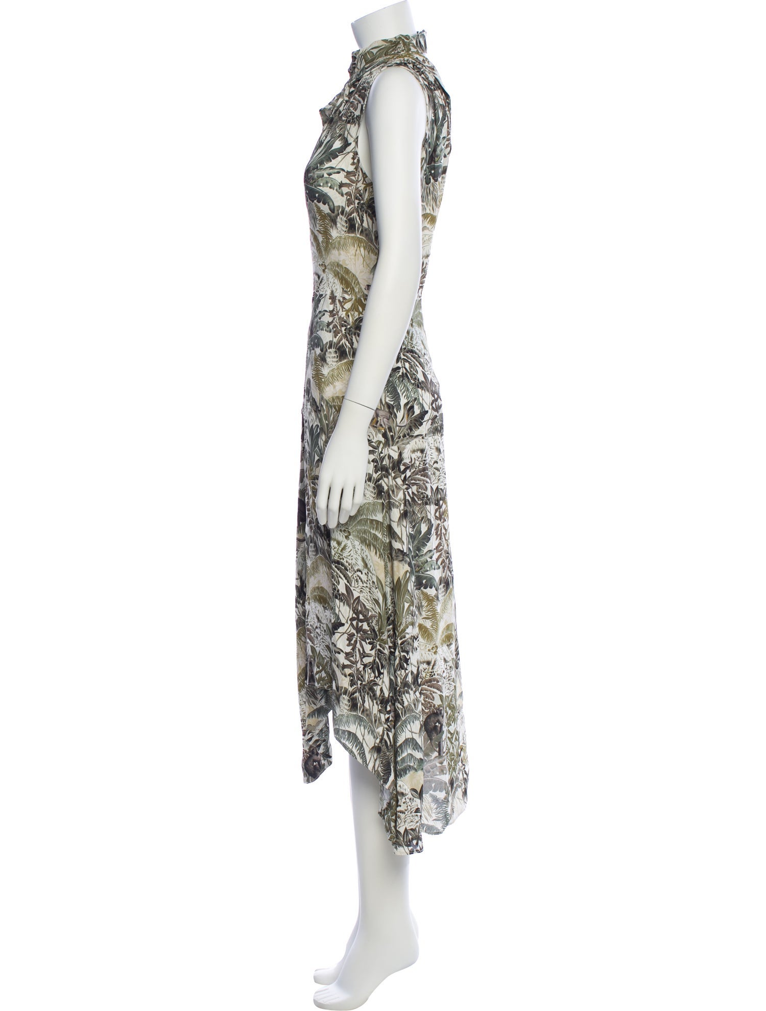 Reiss Printed Long Dress