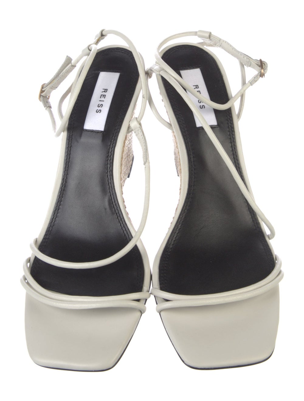 Reiss Leather Colorblock Pattern Espadrilles - image 3
