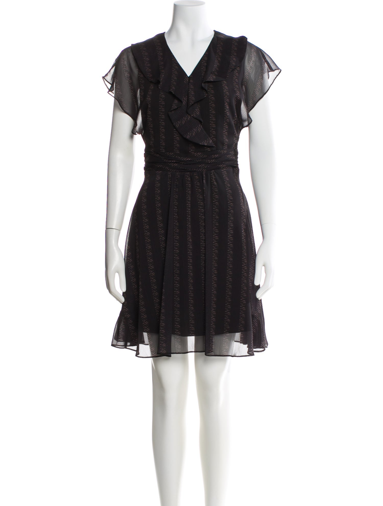 Reiss V-Neck Mini Dress