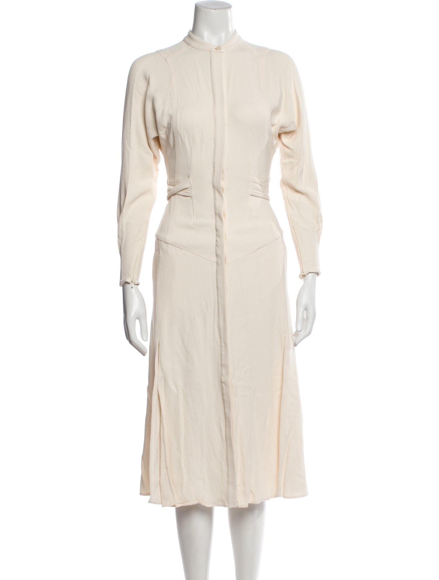 Reiss Mock Neck Midi Length Dress