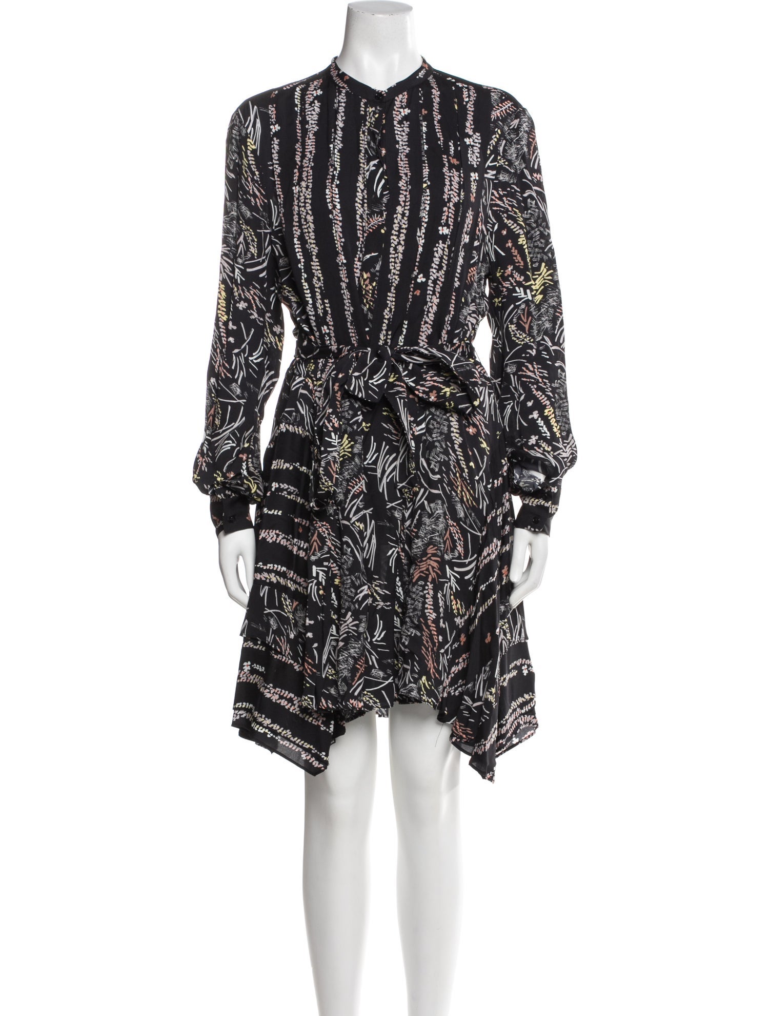 Reiss Floral Print Knee-Length Dress