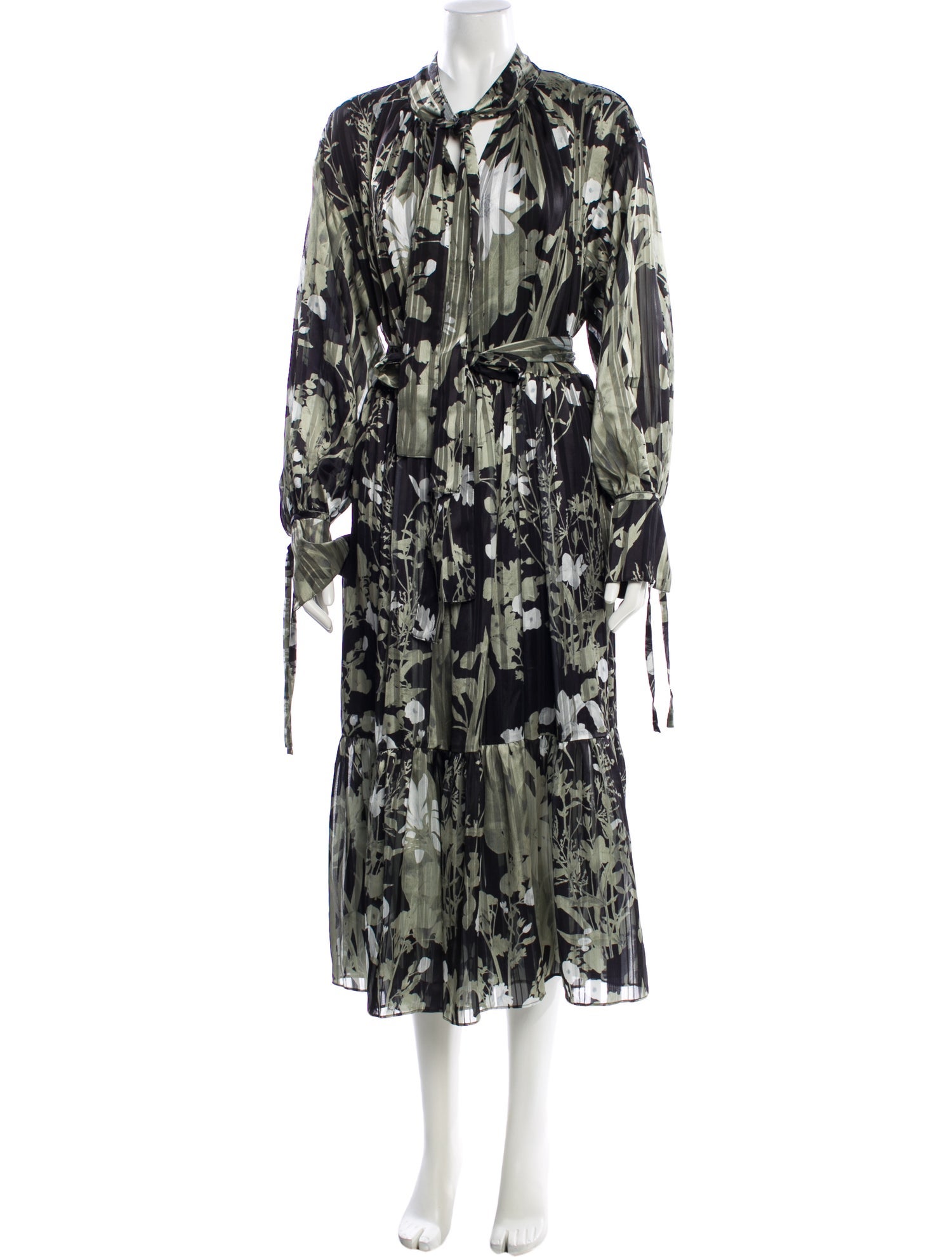 Reiss Floral Print Long Dress