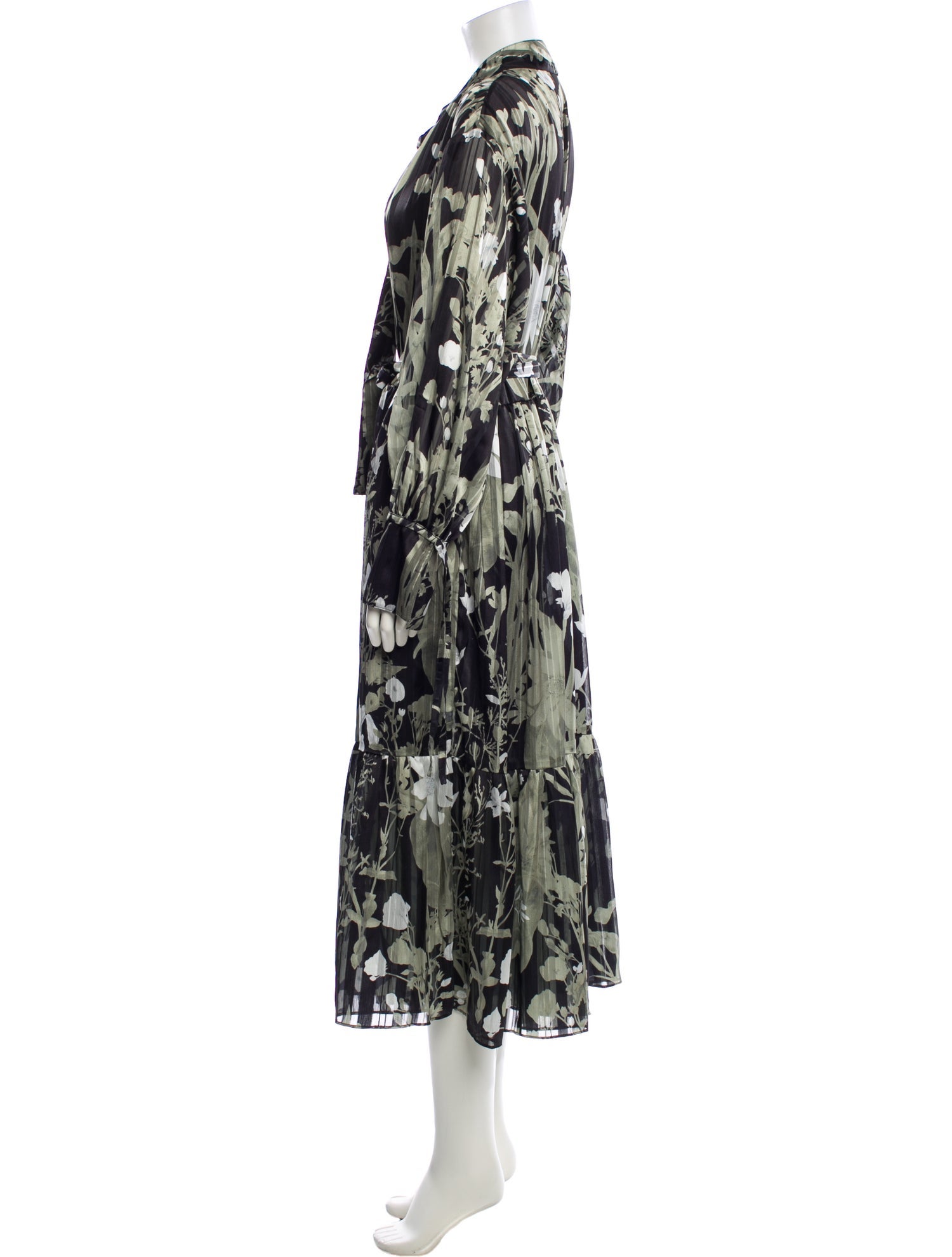 Reiss Floral Print Long Dress