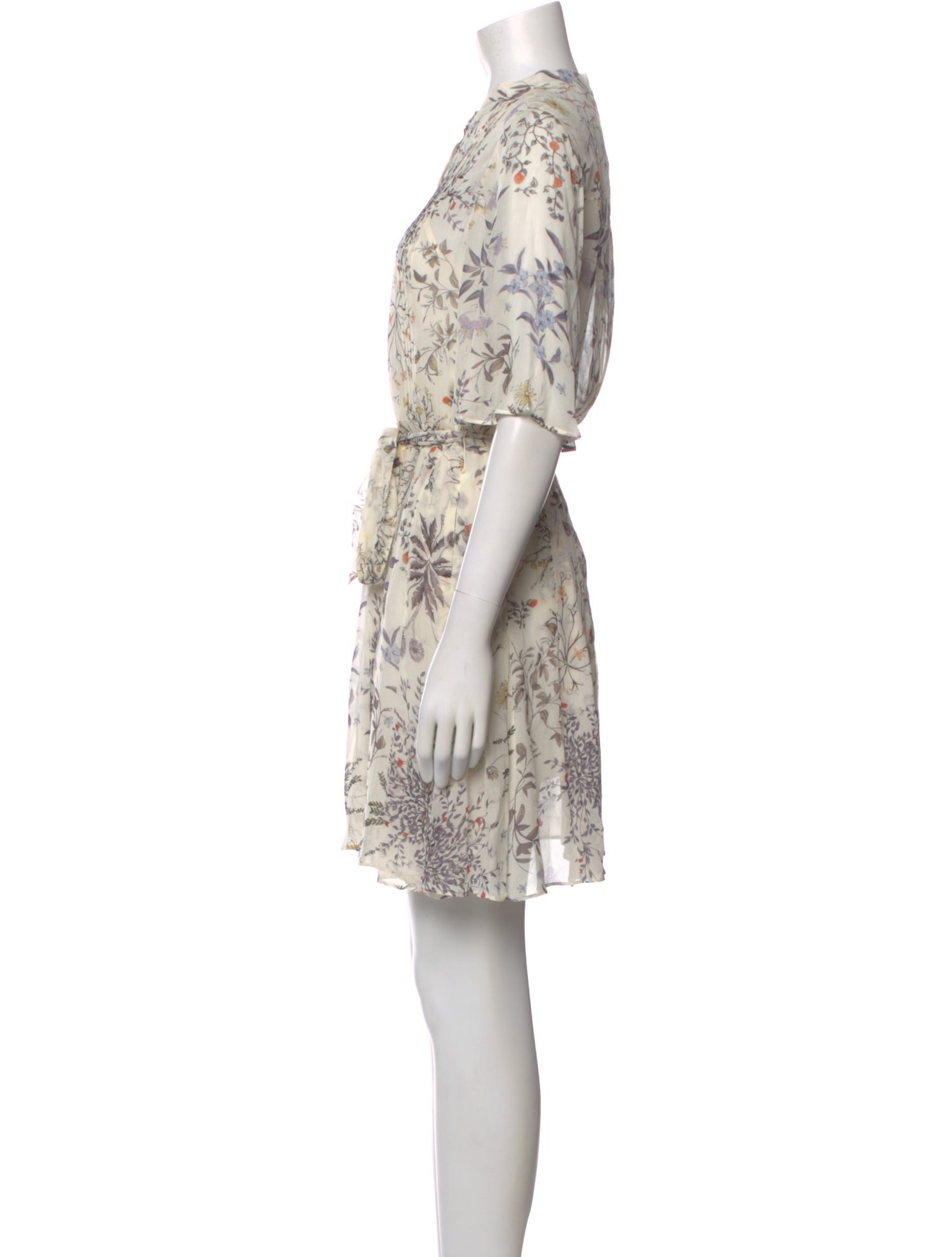 Reiss Floral Print Mini Dress