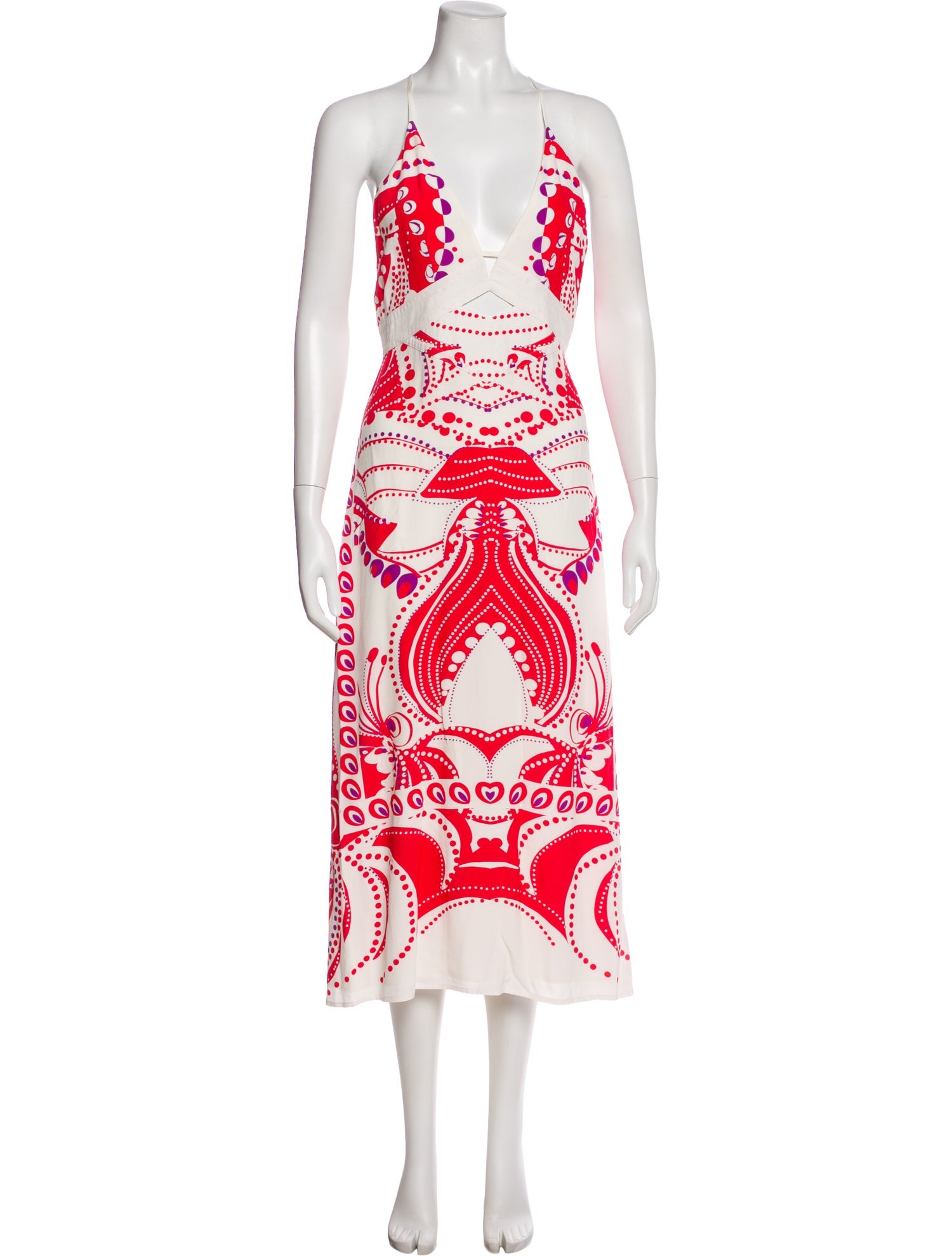 Reiss Printed Long Dress