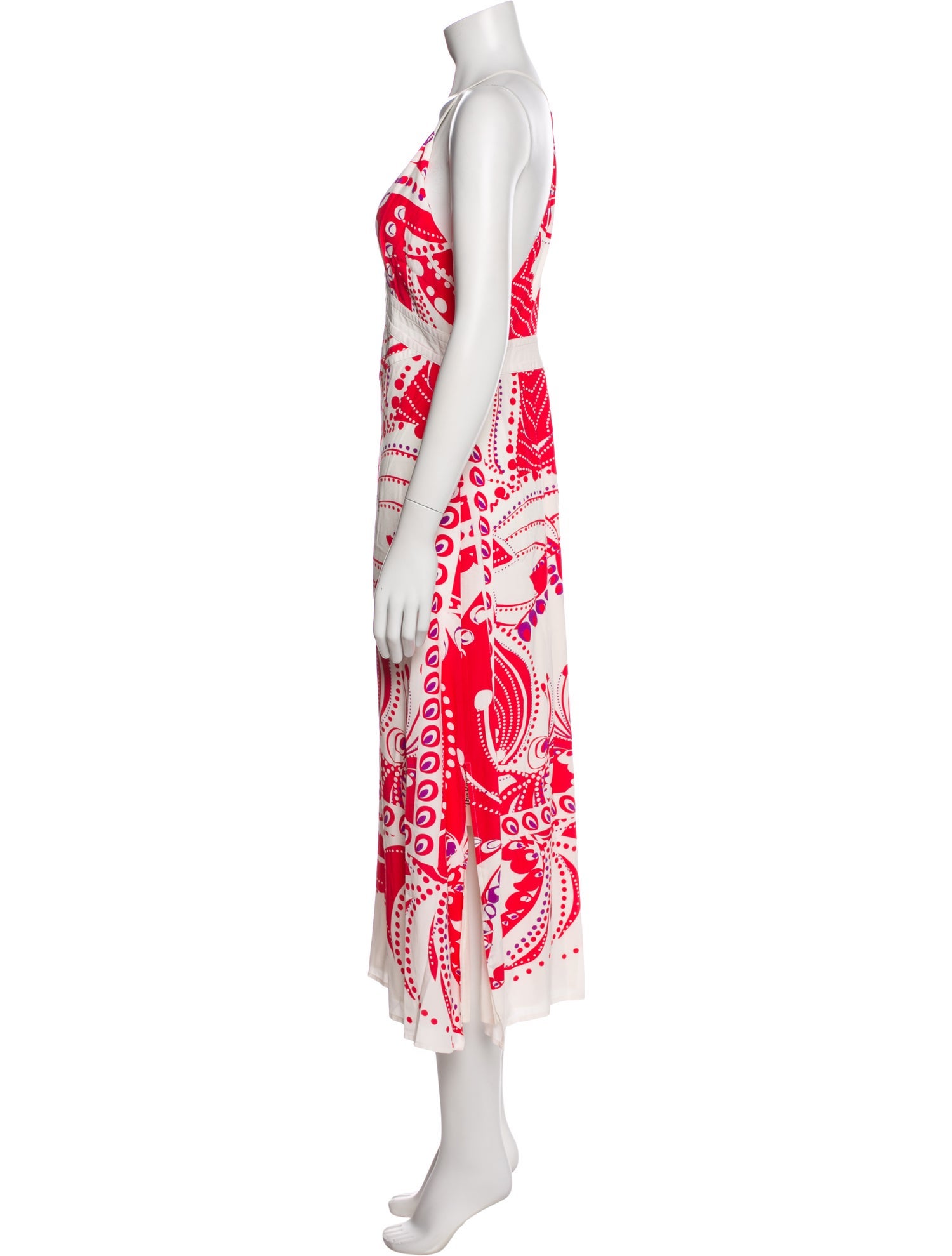 Reiss Printed Long Dress