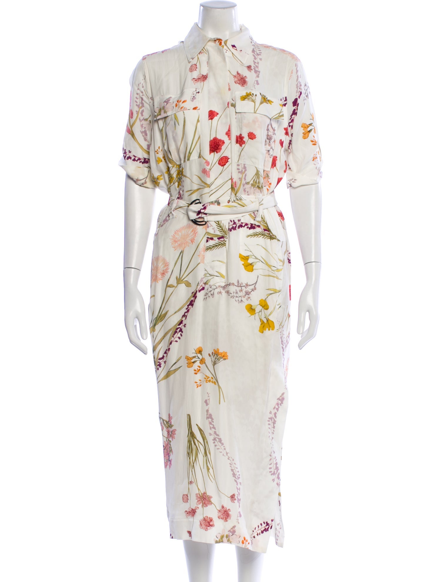 Reiss Floral Print Long Dress