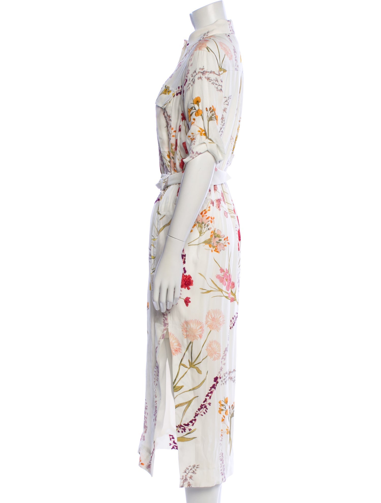 Reiss Floral Print Long Dress
