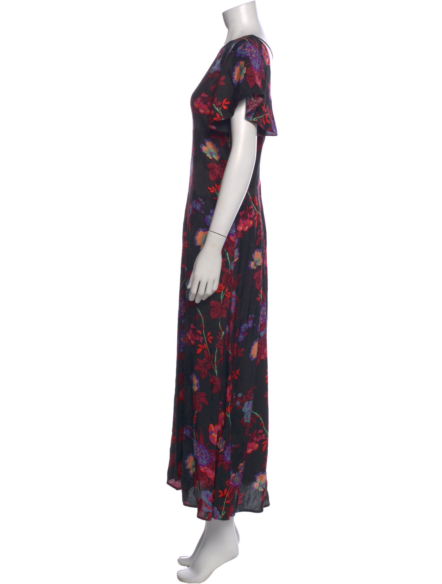 Reiss Floral Print Long Dress w/ Tags