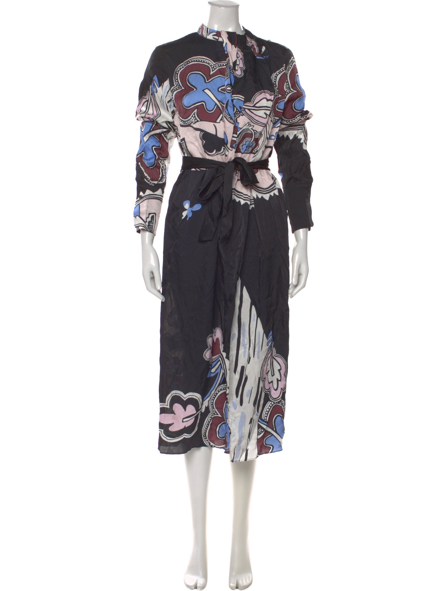 Reiss Floral Print Midi Length Dress w/ Tags