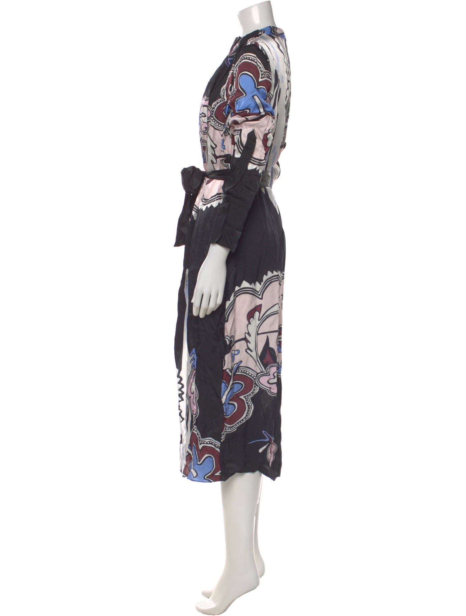 Reiss Floral Print Midi Length Dress w/ Tags