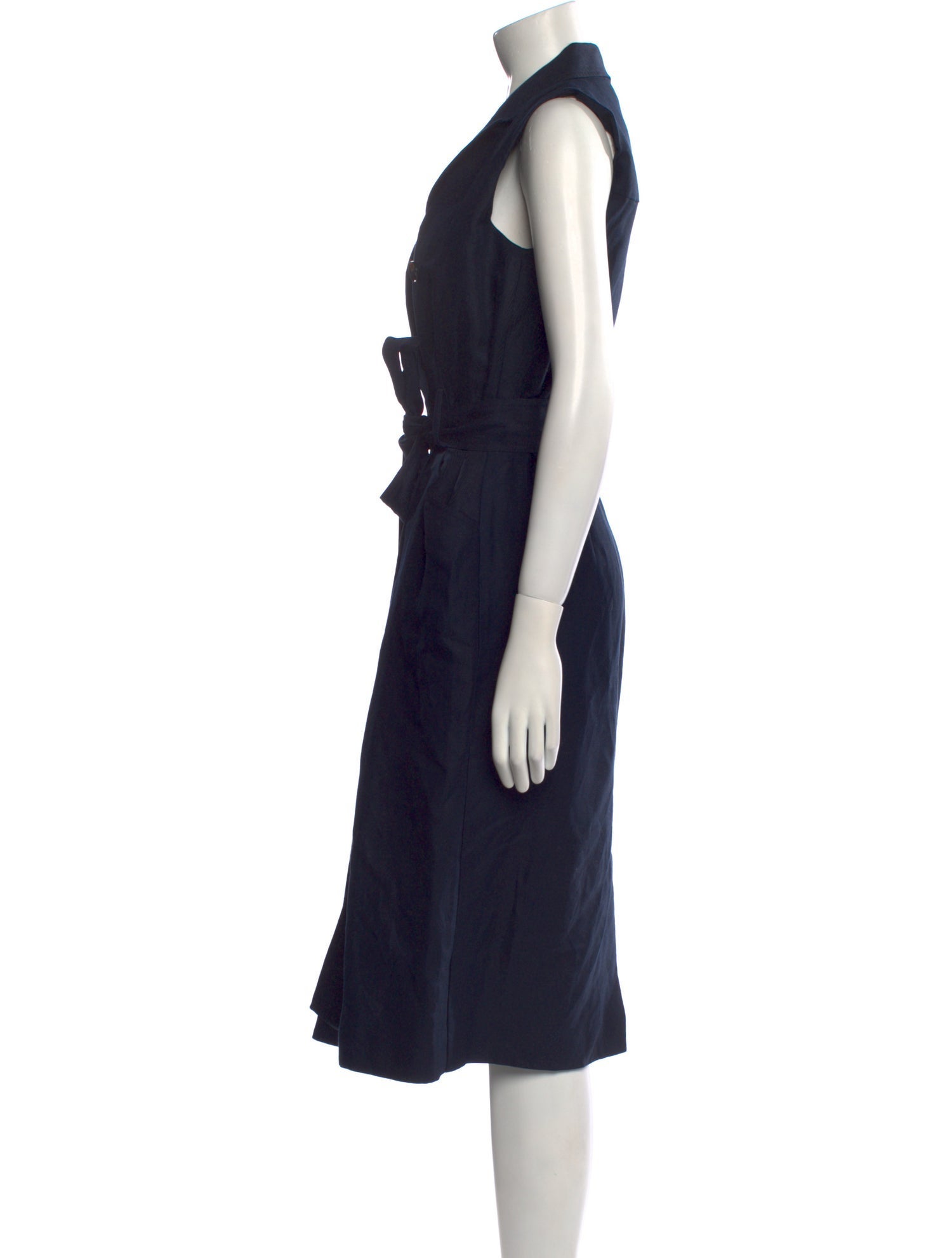 Reiss V-Neck Midi Length Dress