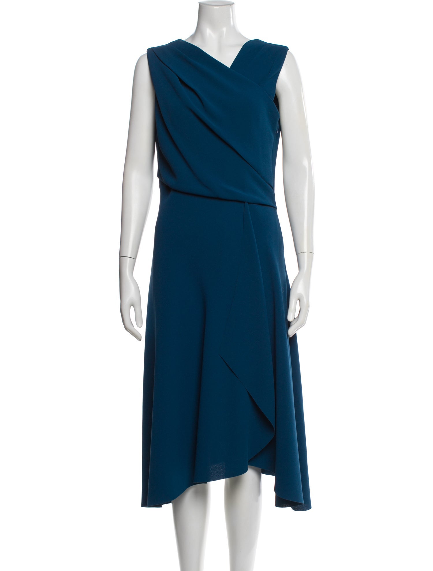 Reiss V-Neck Midi Length Dress