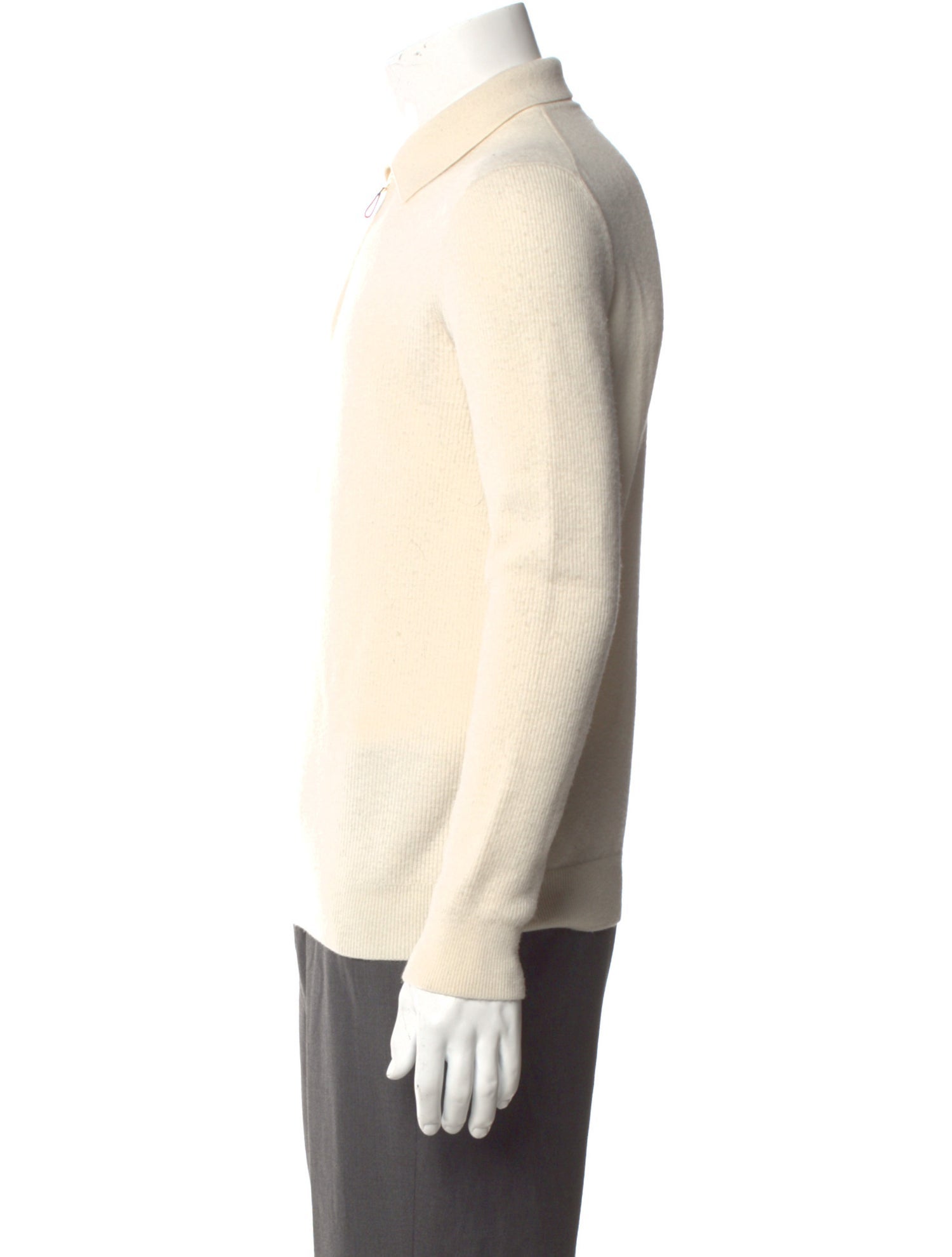 Reiss Merino Wool Collar Polo Sweater