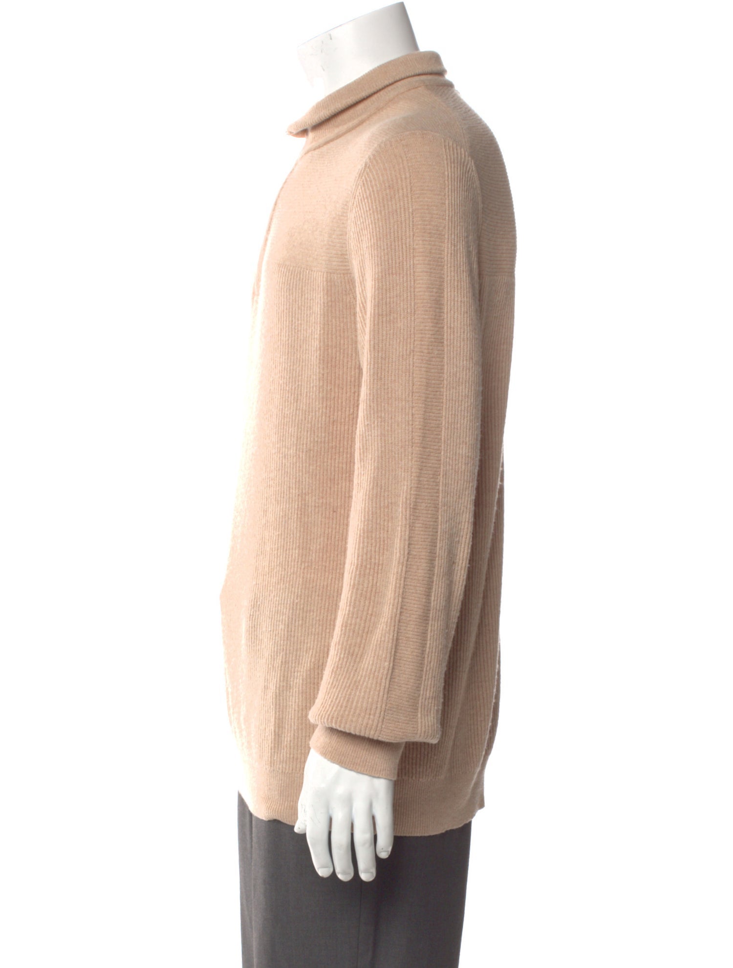 Reiss Mock Neck Long Sleeve Polo Sweater