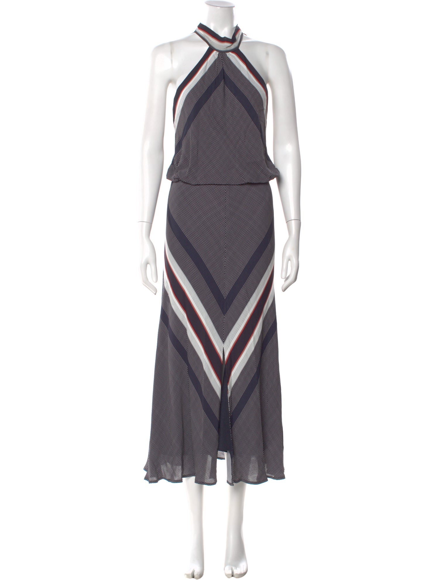 Reiss Striped Long Dress