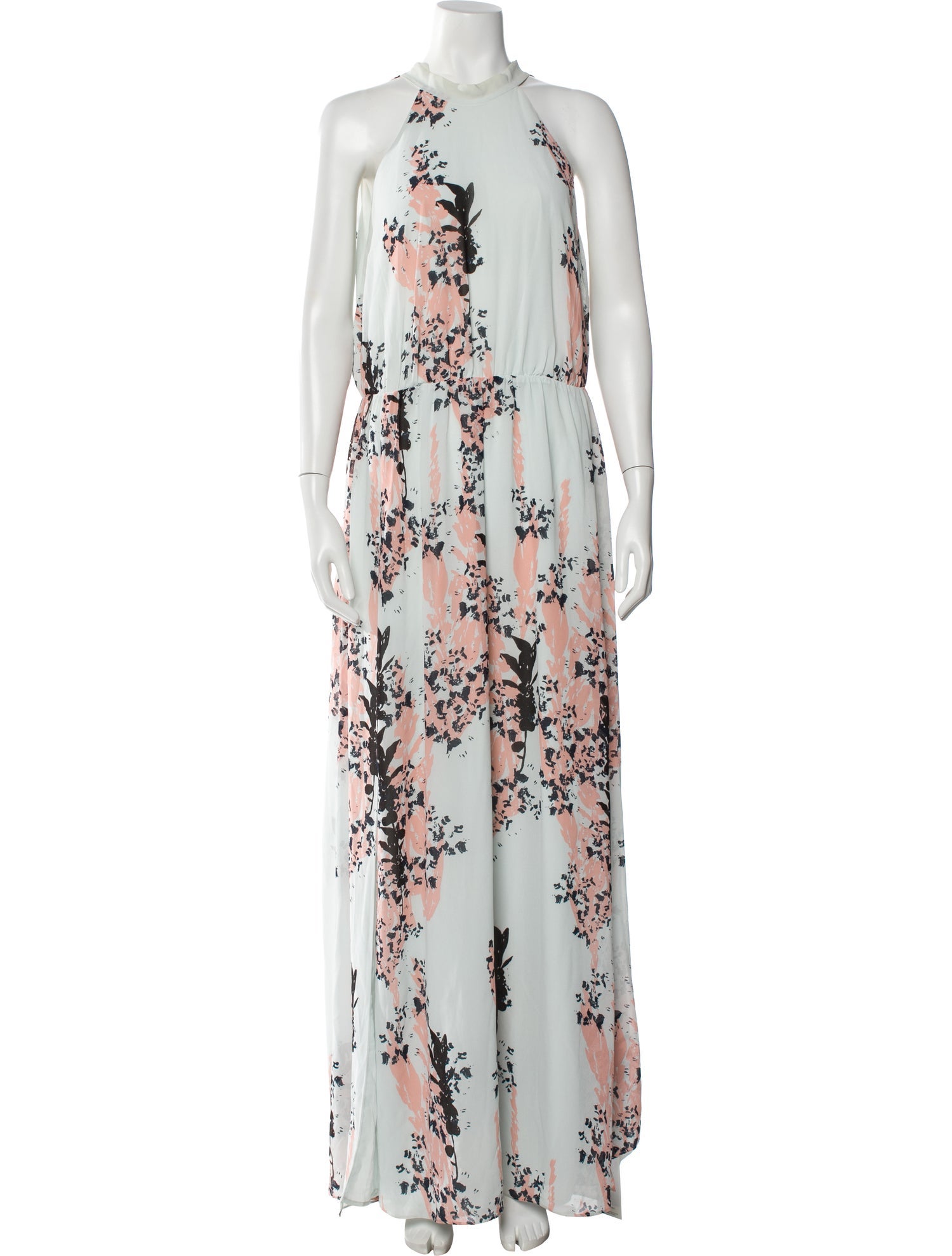 Reiss Floral Print Long Dress