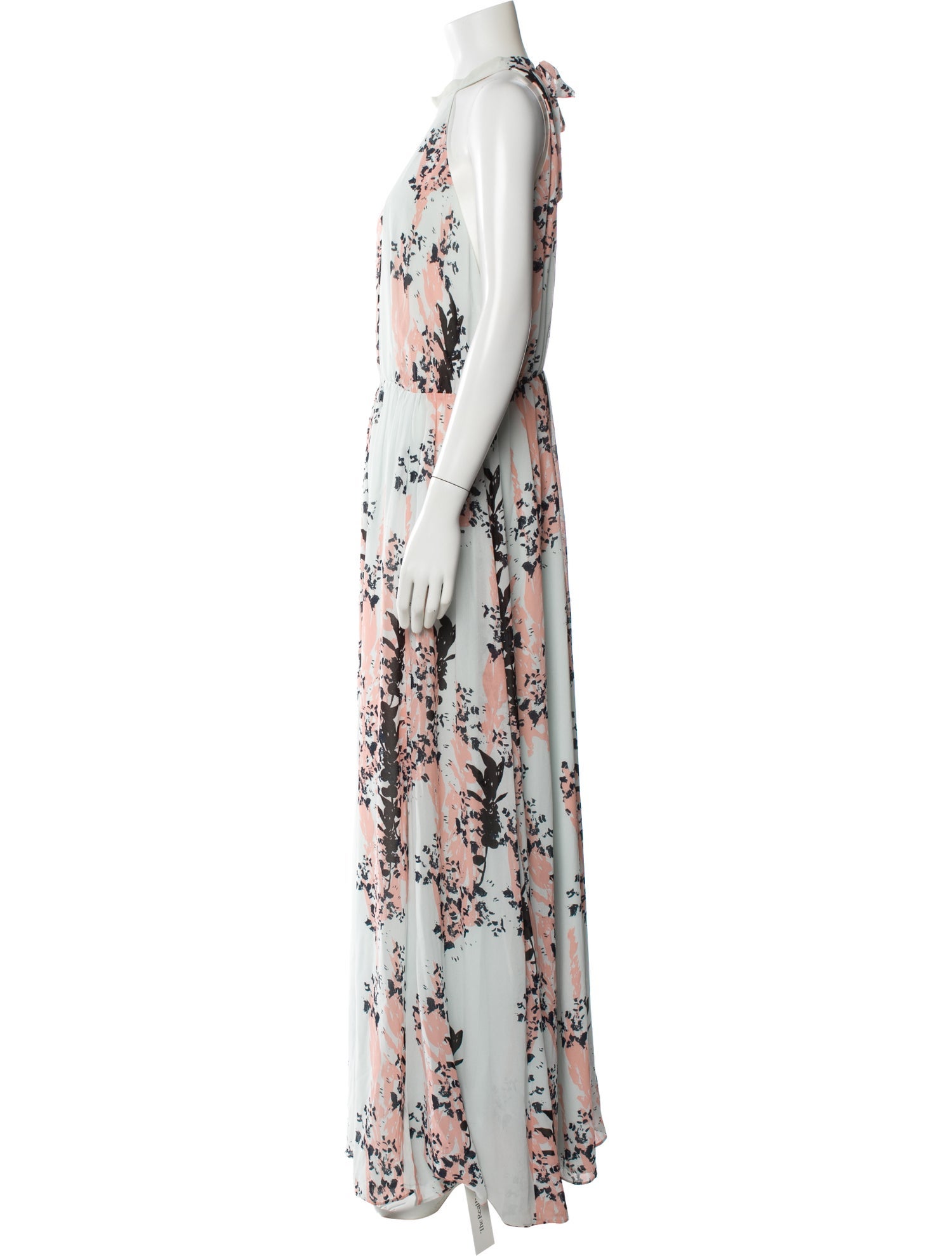 Reiss Floral Print Long Dress