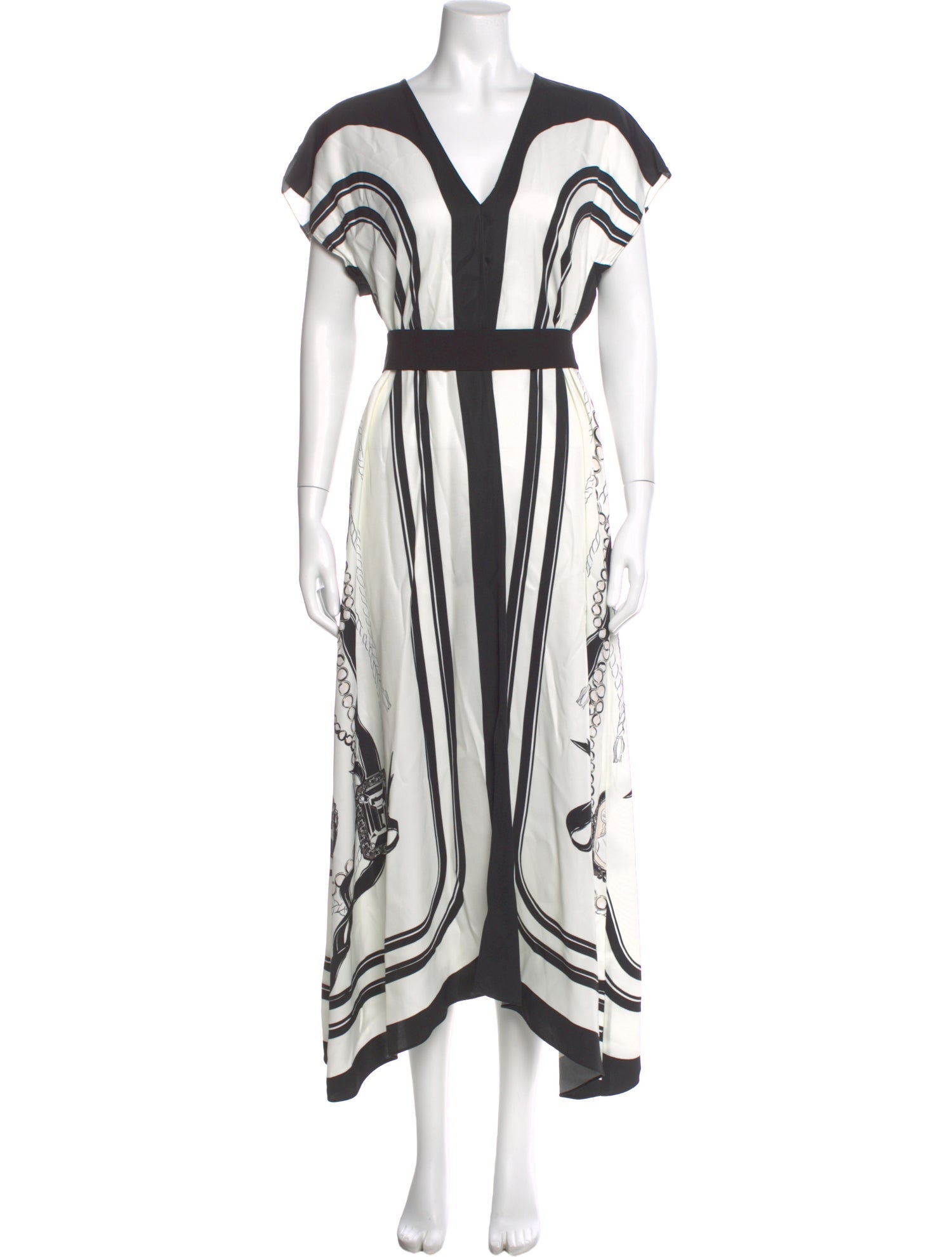 Reiss Striped Long Dress
