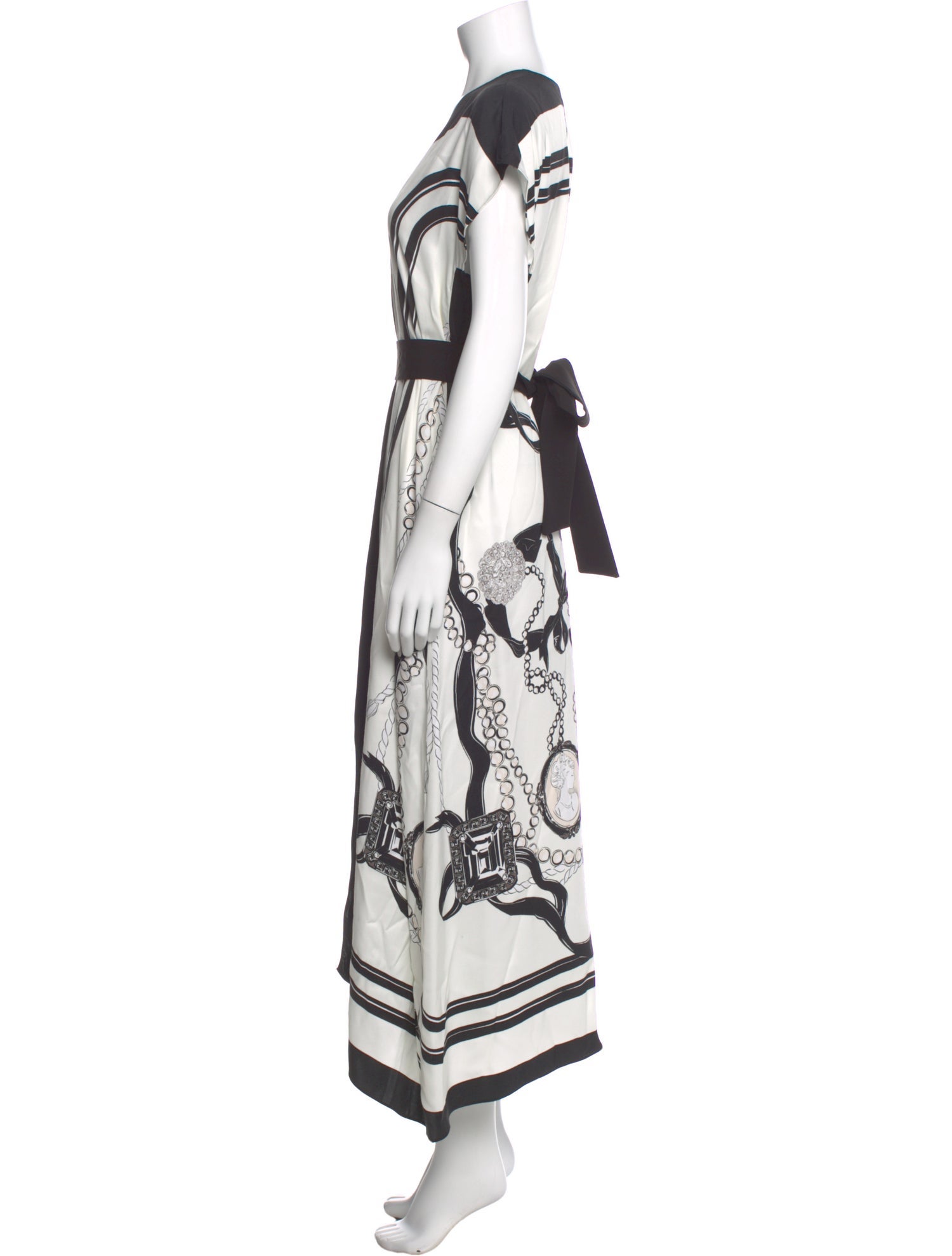 Reiss Striped Long Dress